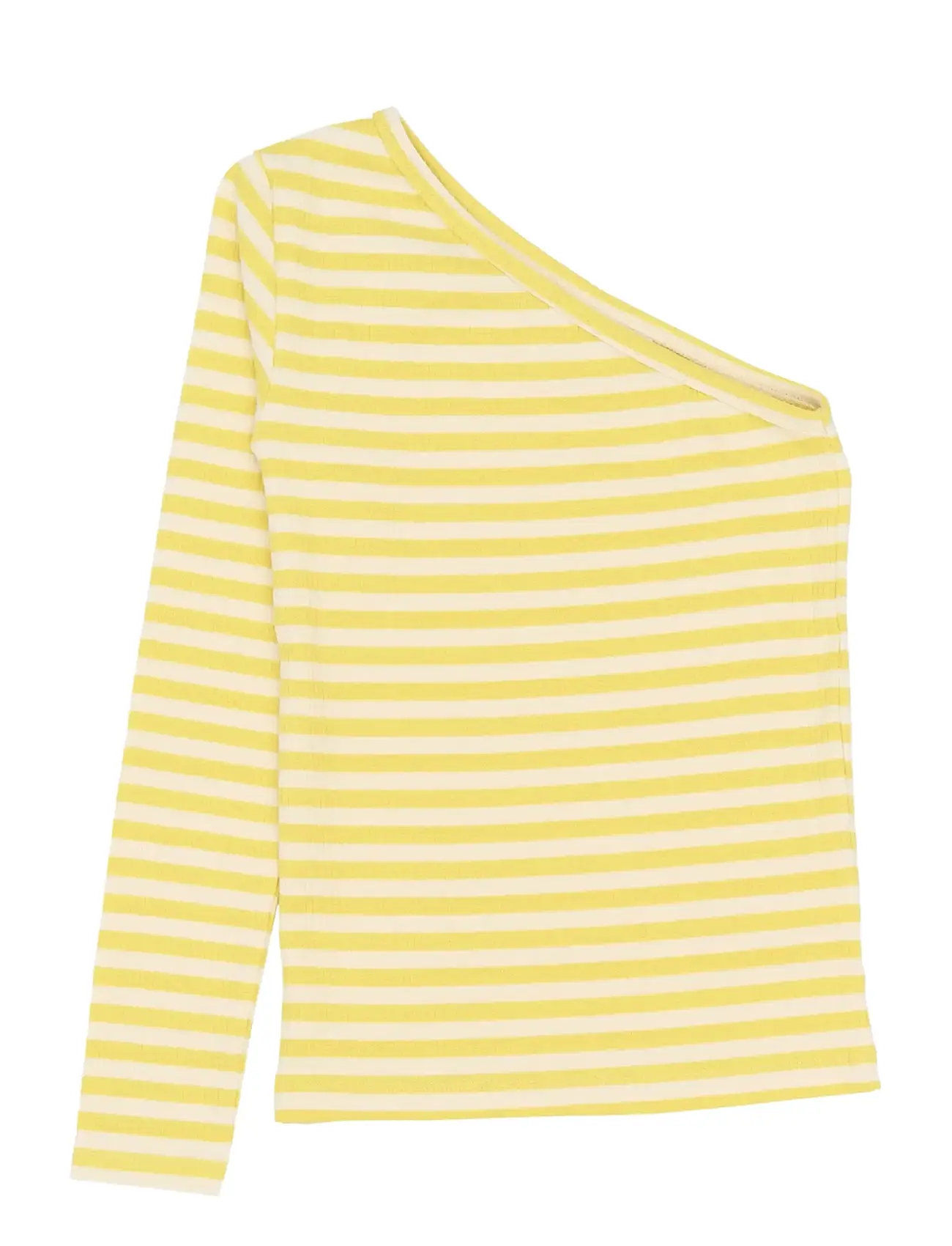THE NEW Tnmoore One Schulter L_S Rib Tee Gelb - 158/164 - Kinder