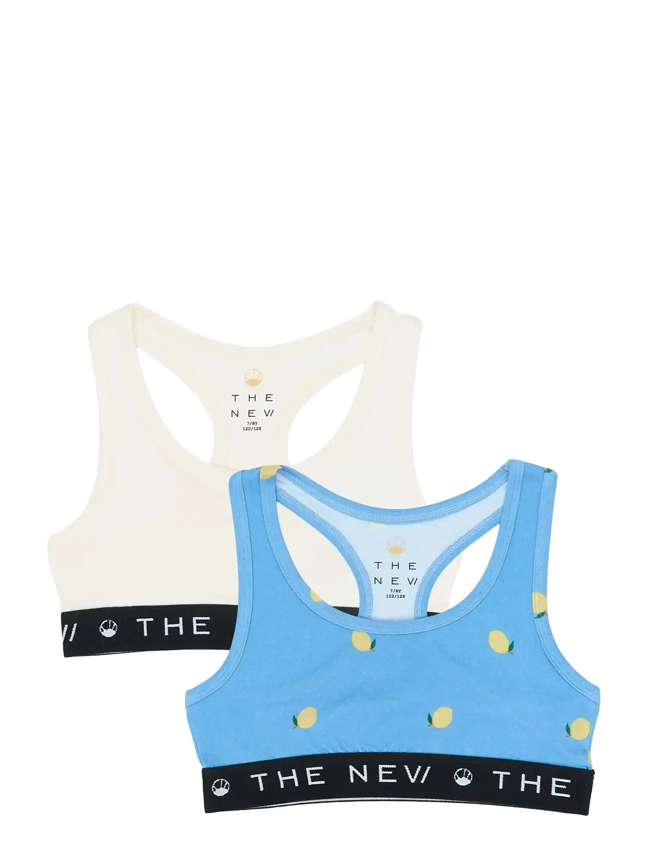 The New Tnthe New Top 2-Pack, 122/128, Blue, Undertøj > Toppe, Børn