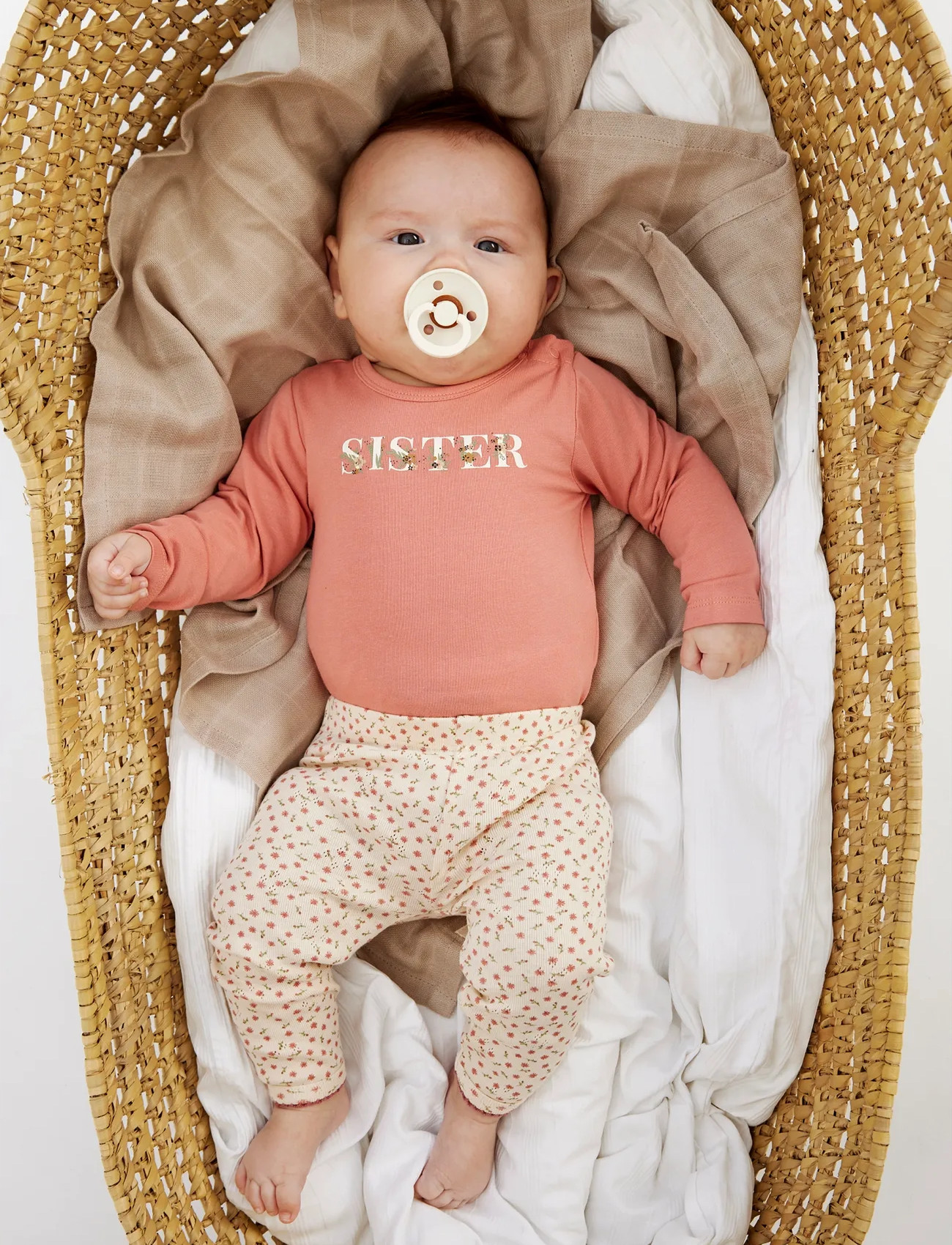 The New Tnsbsister L_S Body, 80, Pink, Bodys > Langærmede, Børn