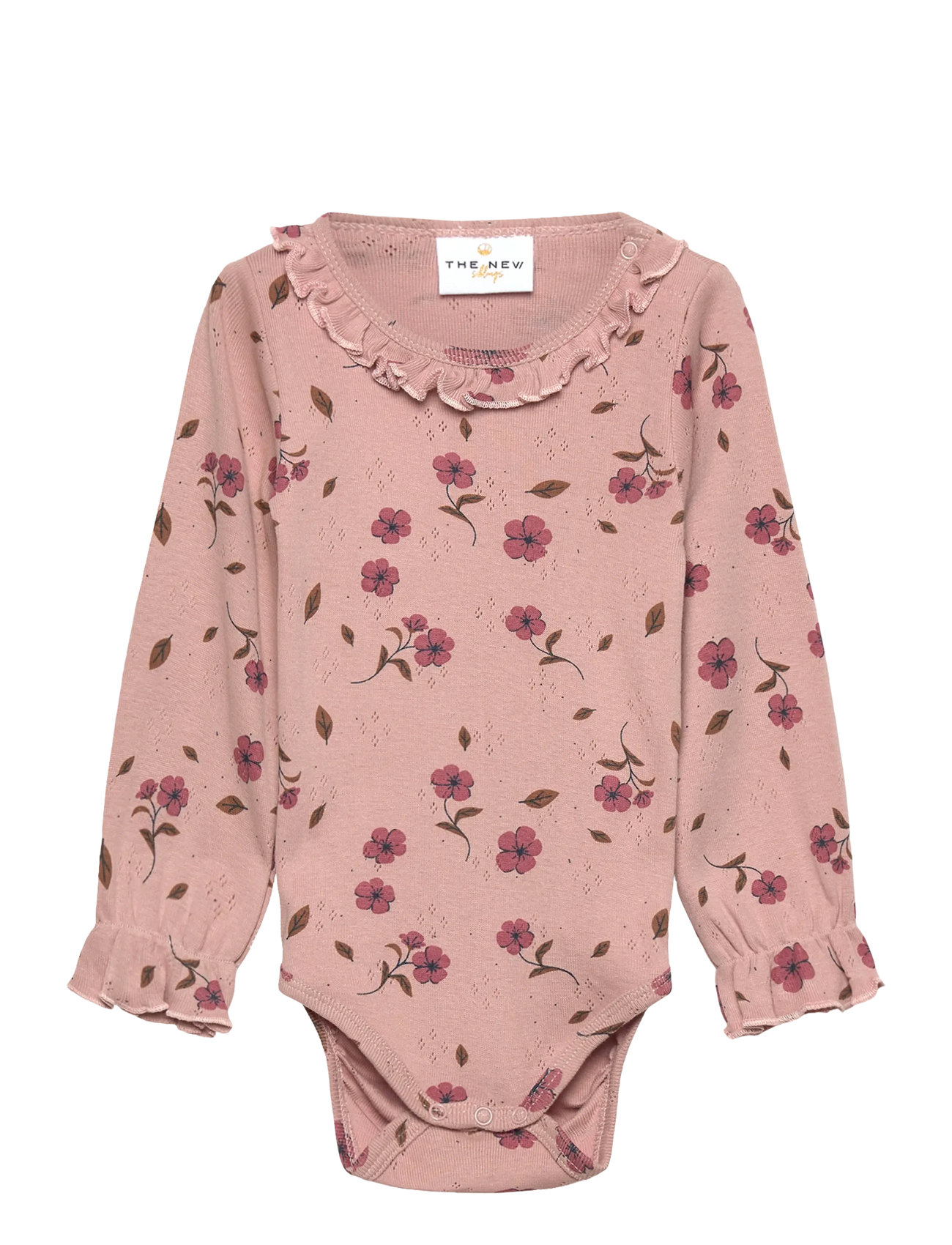 The New Tnsbpicole L_S Pointelle Body, 56, Pink, Bodys > Langærmede, Børn