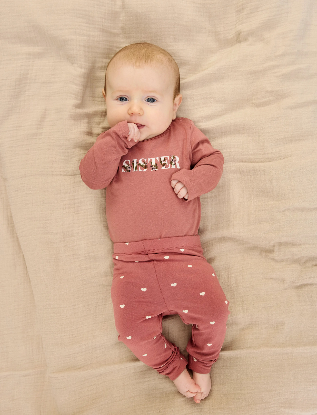 The New Tnsbsister L_S Body, 80, Pink, Bodys > Langærmede, Børn