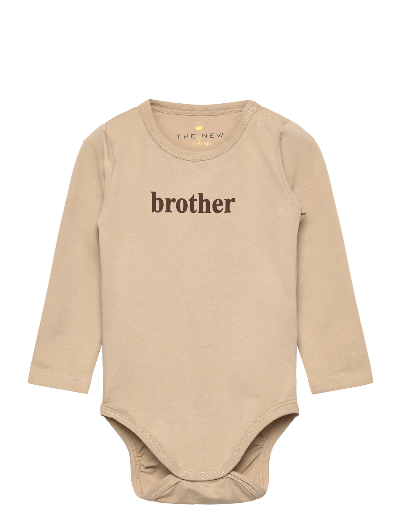The New Tnsbbrother L_S Body, 86, Beige, Bodys > Langærmede, Børn