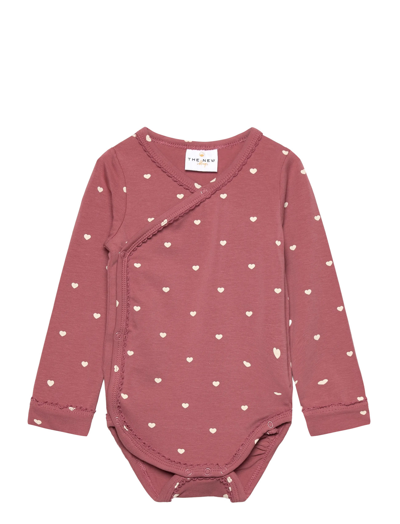 The New Tnsbnova L_S Wrap Body, 68, Red, Bodys > Langærmede, Børn