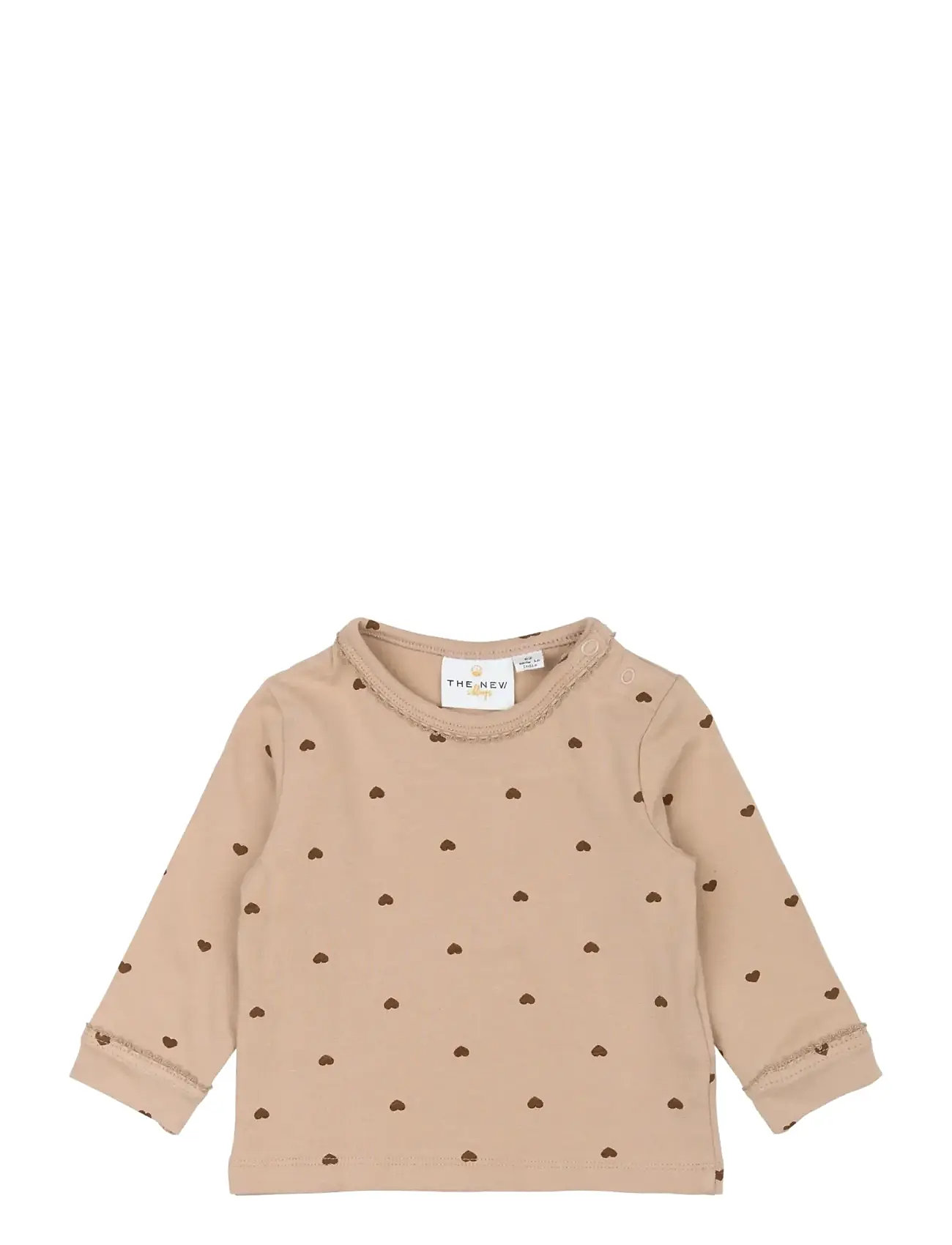 THE NEW Tnsbnova L_S Tee Beige - 56 - Kinder