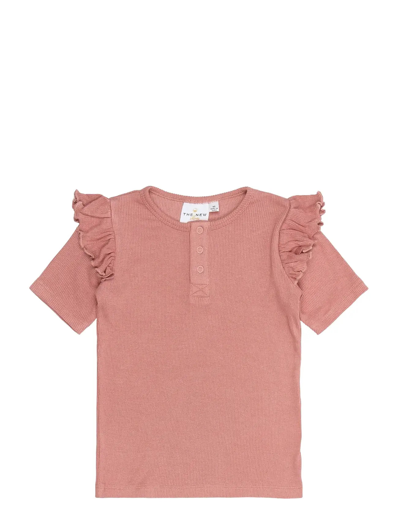 THE NEW Tnsboriel S_S Rib Tee Pink - 56 - Kinder