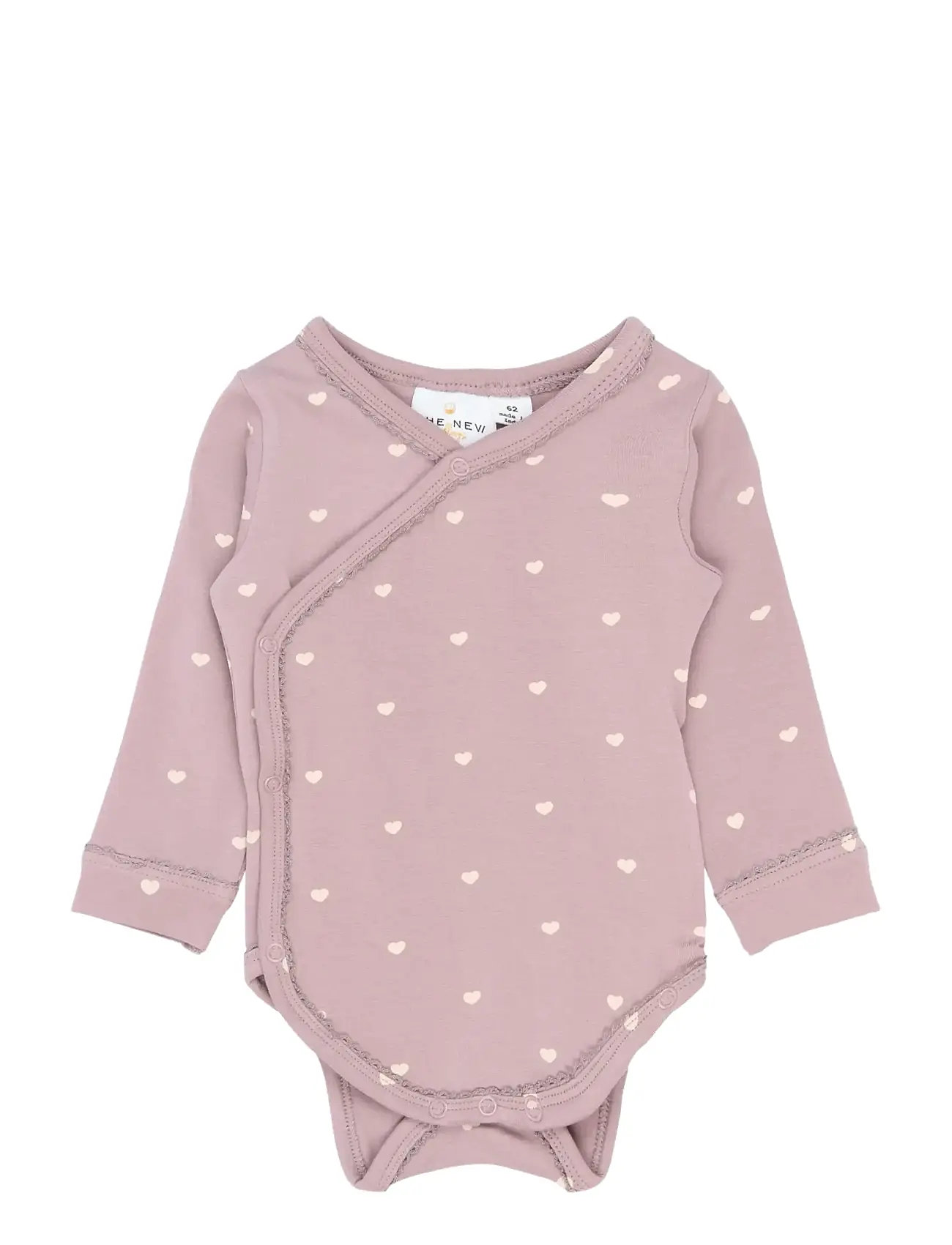 The New Tnsbnova L_S Wrap Body, 68, Pink, Kroppe > Wrap-Kroppe, Børn