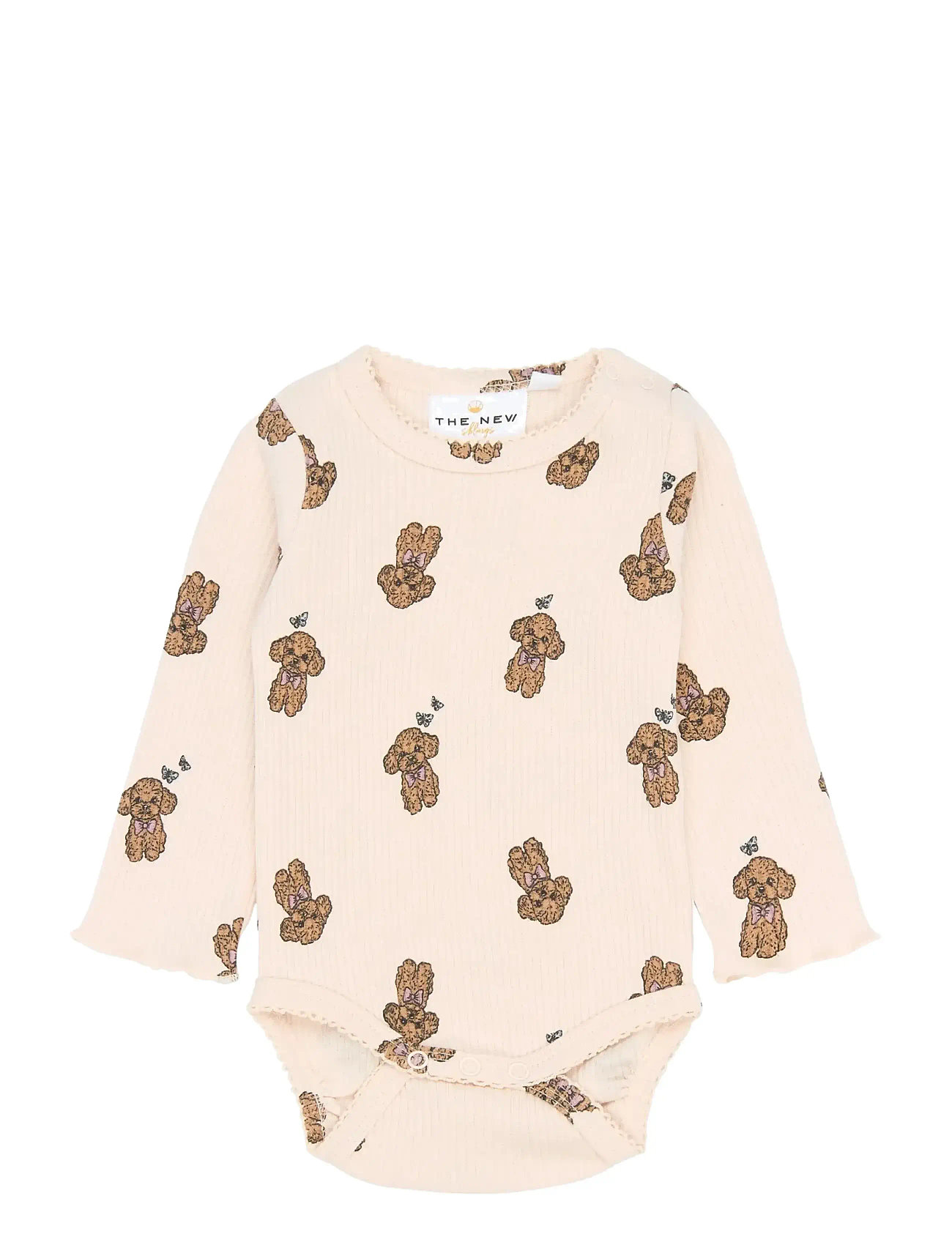 The New Tnsbsona L_S Rib Body, 92, Pink, Bodysuits > Langærmede Bodysuits, Børn