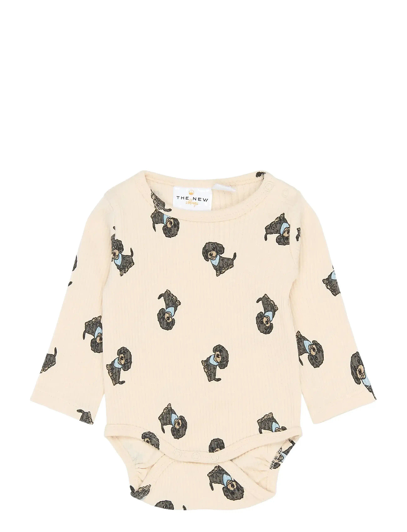 The New Tnsbsylvan L_S Rib Body, 56, Cream, Bodys > Langærmede, Børn