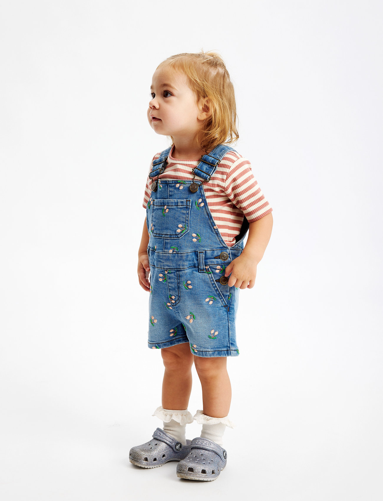 The New Tnstovia Short Denim Lækre Bukser, 98, Blue, Underdele > Lækre Bukser, Børn