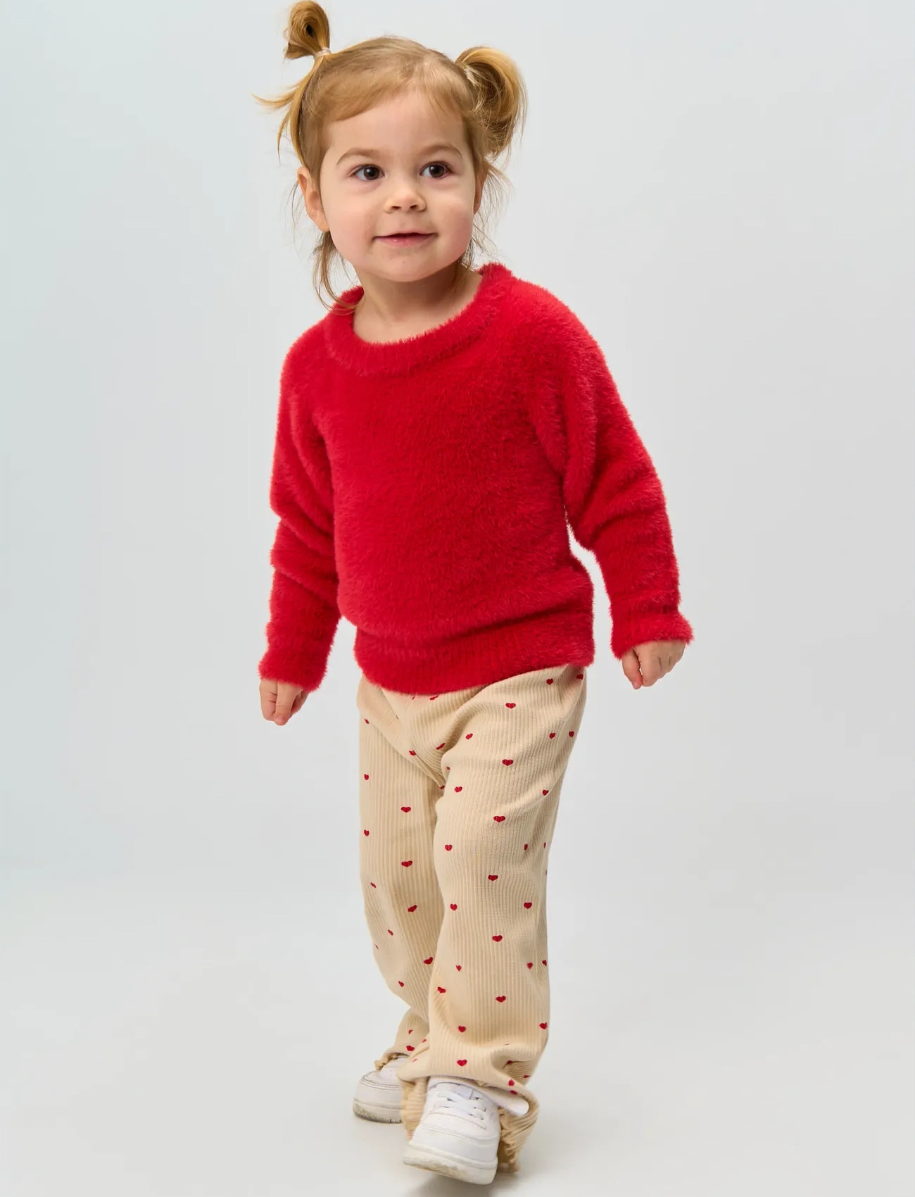 The New Tnstrana Knit Pullover, 110, Red, Strik > Pullovere, Børn