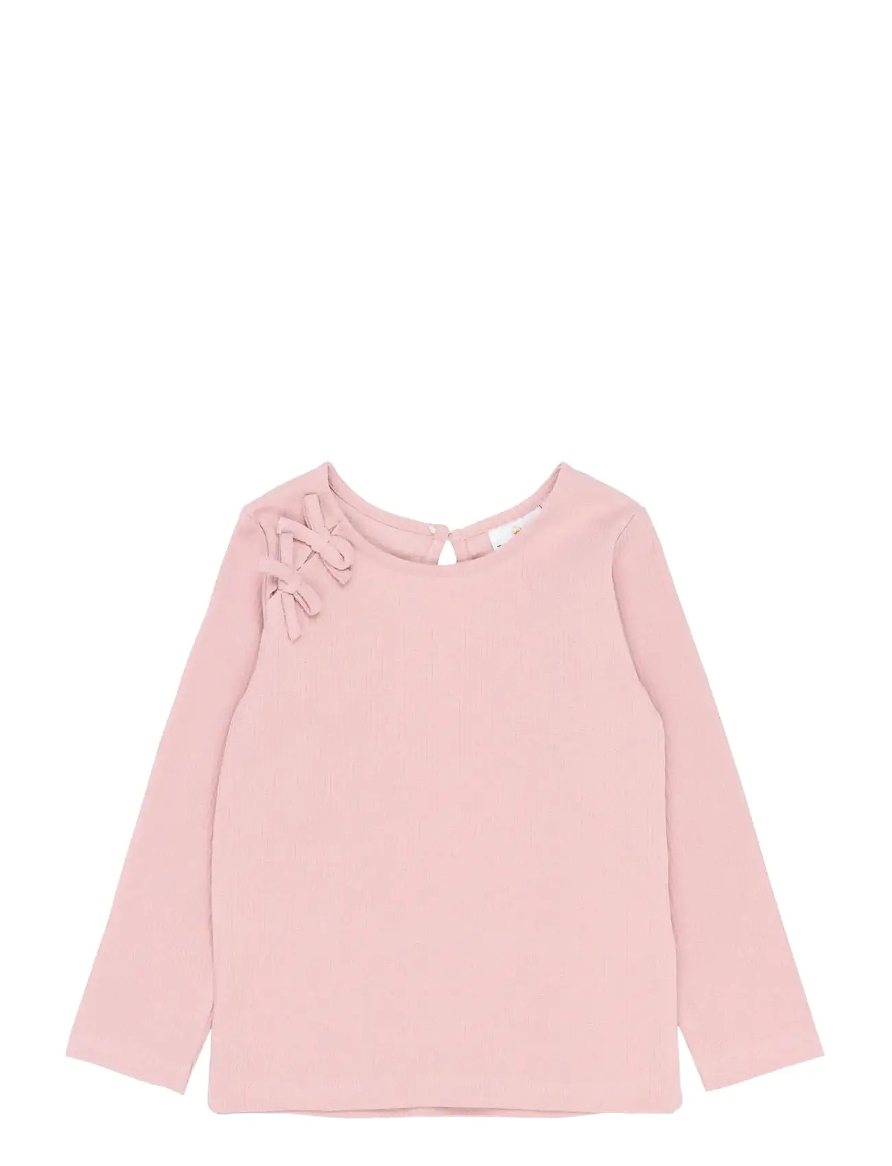 THE NEW Tnstsigne L_S Rib Tee Pink - 110 - Kinder