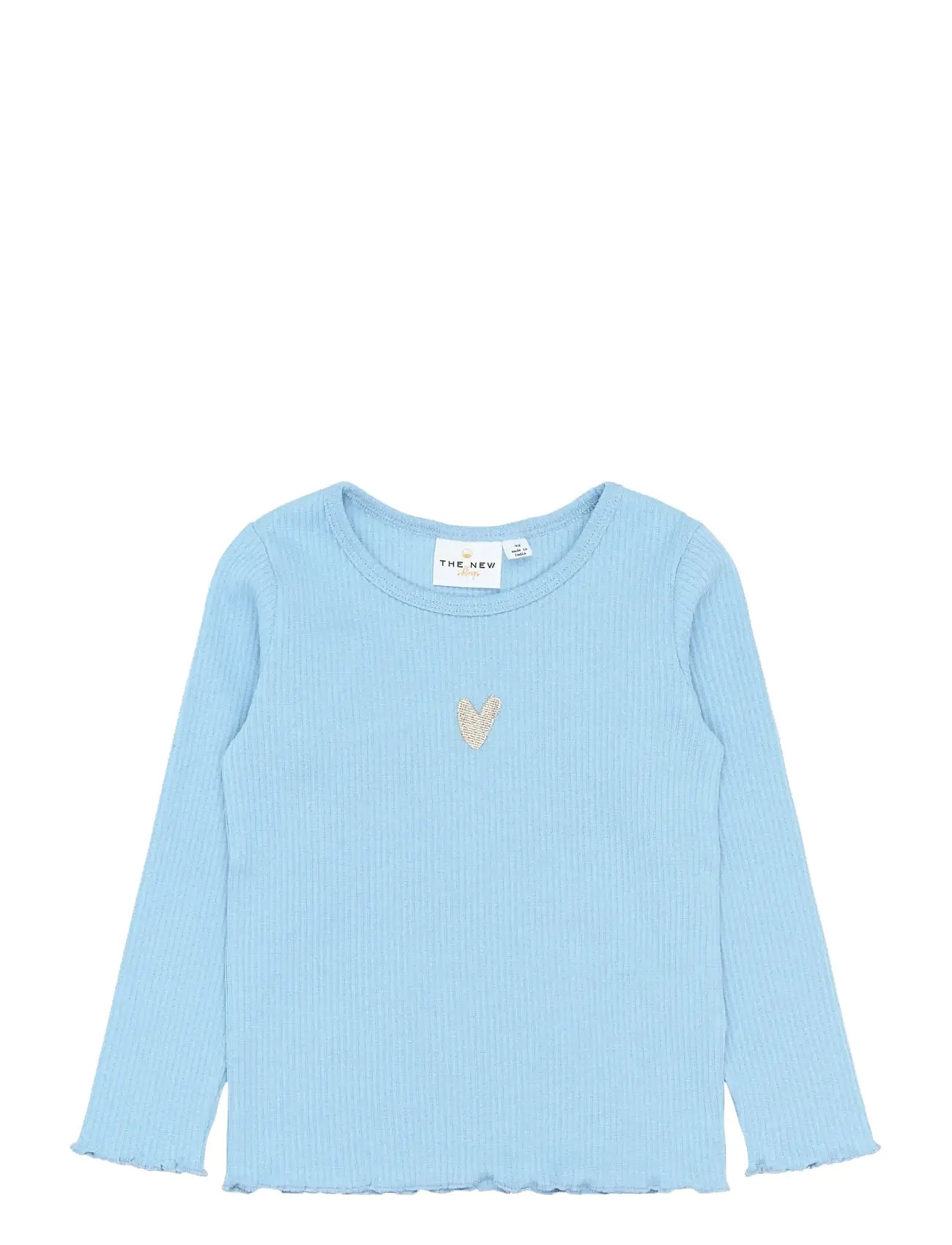 THE NEW Tnstrianna L_S Rib Tee Blau - 92 - Kinder
