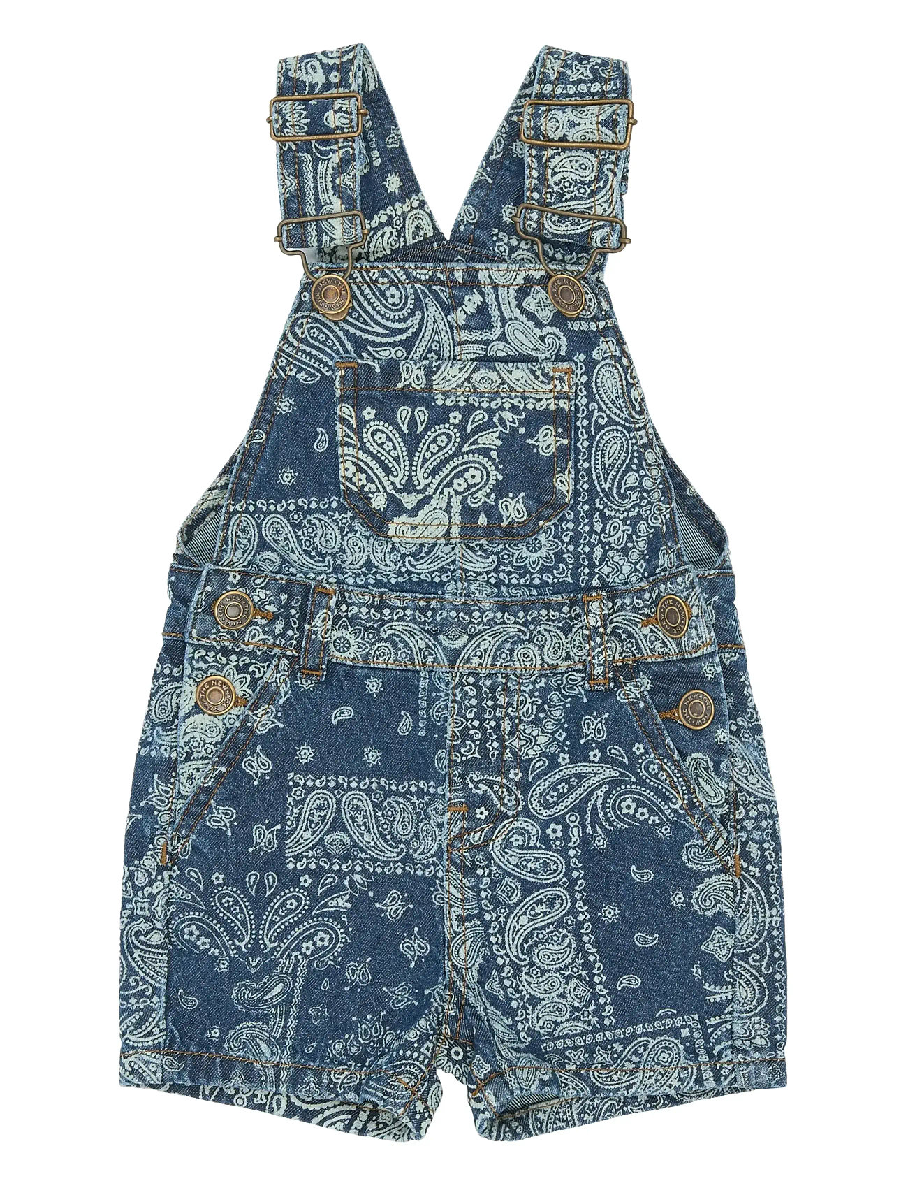 THE NEW Tnststory Kurz Denim Dungarees Blau - 92 - Kinder
