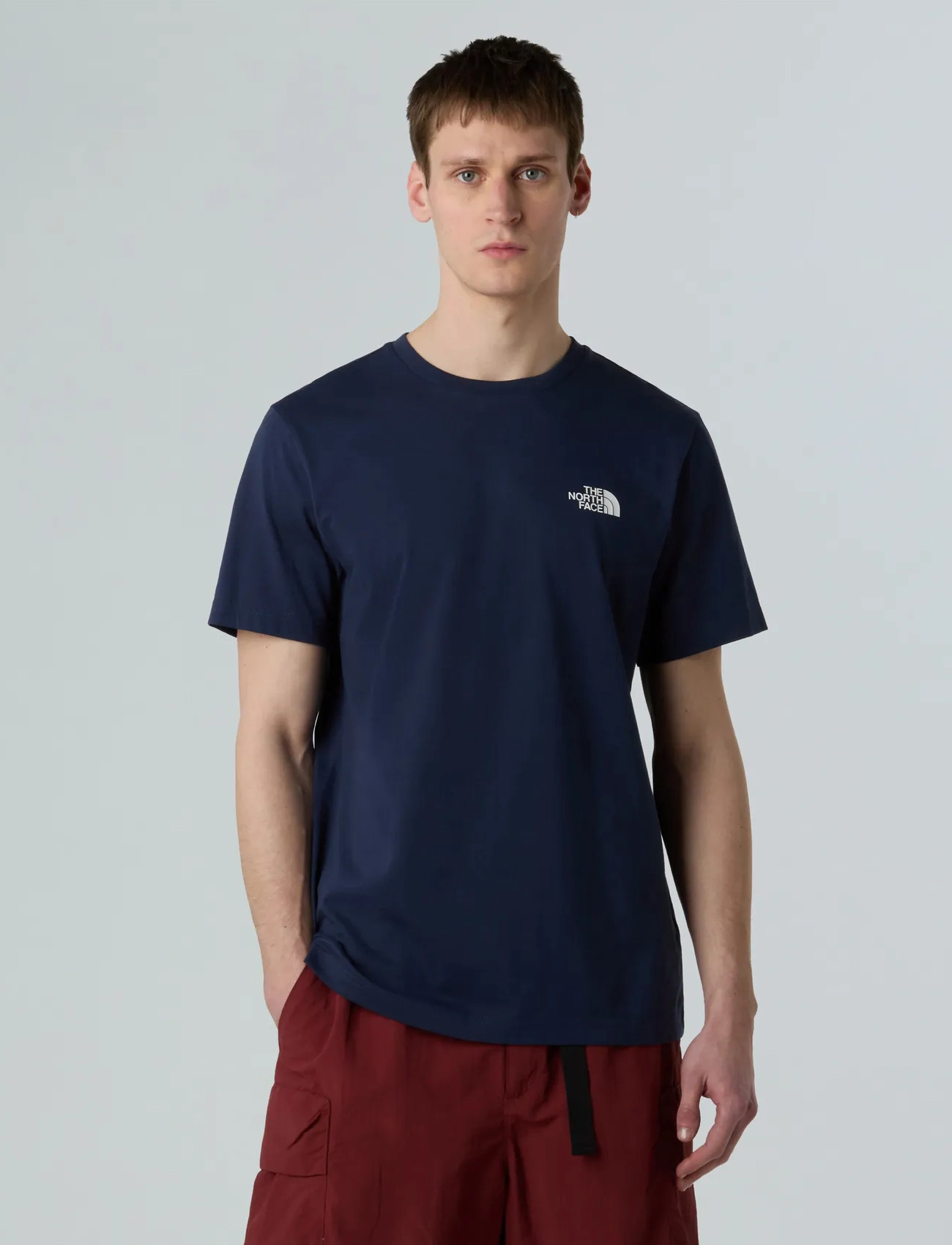 The North Face M S/S Simple Dome Tee, S, Navy, T-Shirts > Kortærmede, Herre