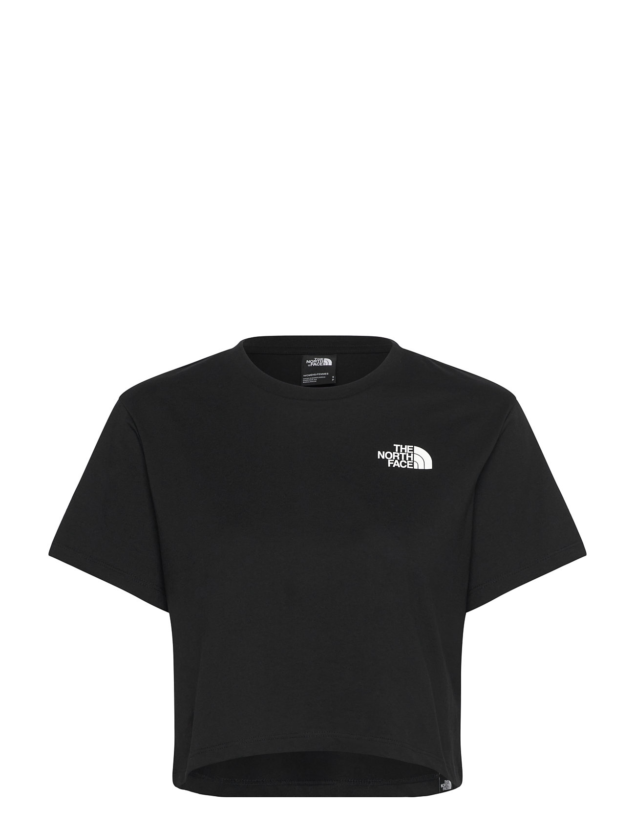 THE NORTH FACE W Simple Dome Cropped Slim Tee Schwarz - L - Damen
