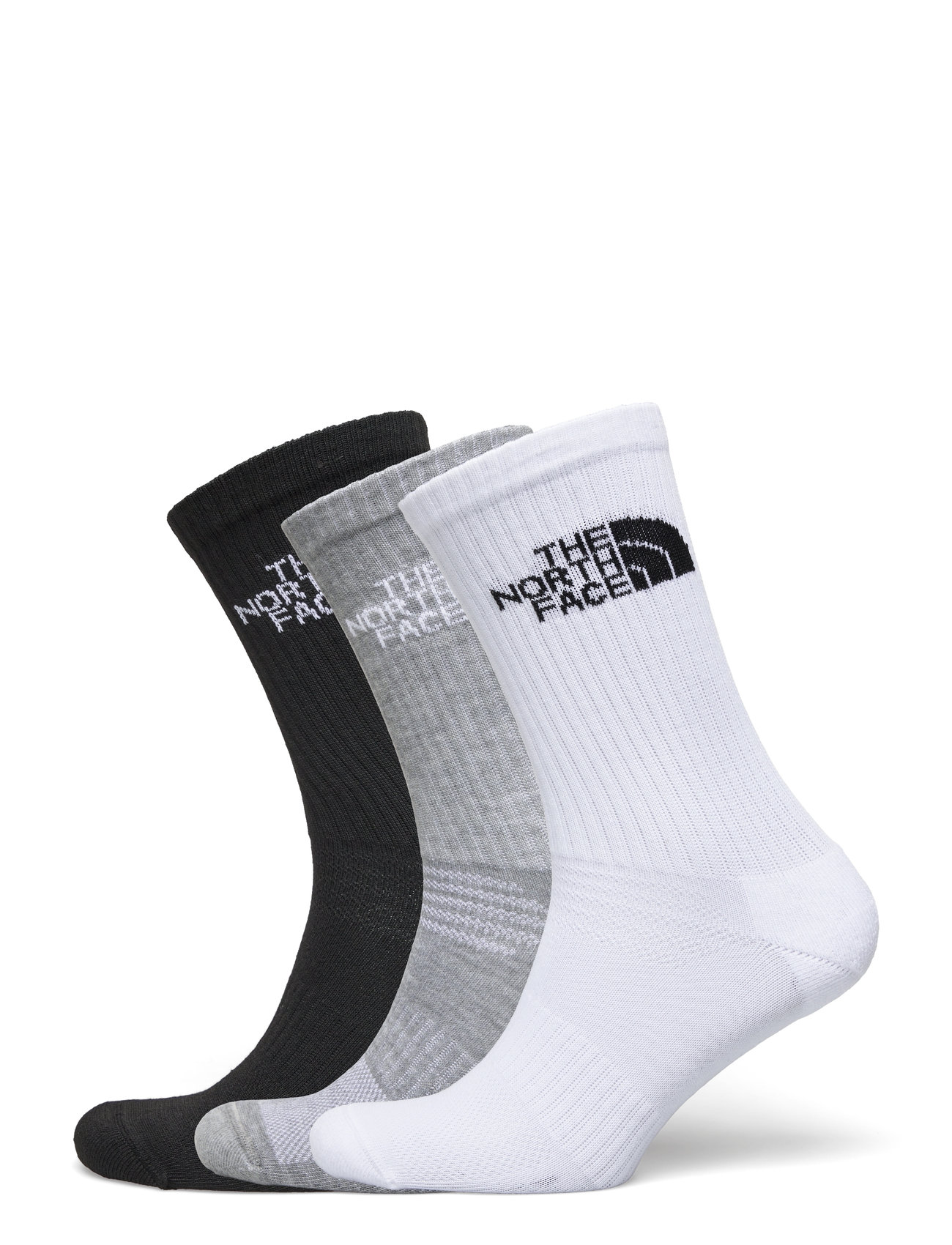 Multi Sport Cush Crew Sock 3P Sport Socks Regular Socks White The North Face