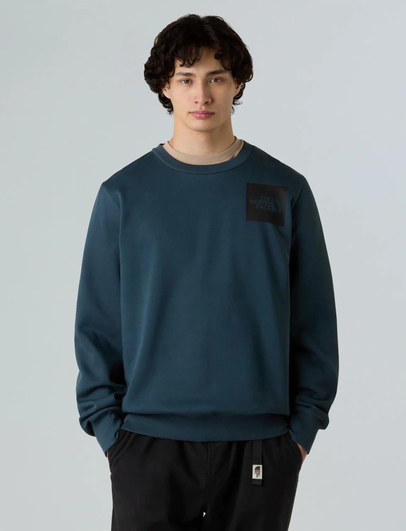 The North Face M Fine Crew, XL, Green, Sweatshirts & Hættetrøjer > Sweatshirts, Herre