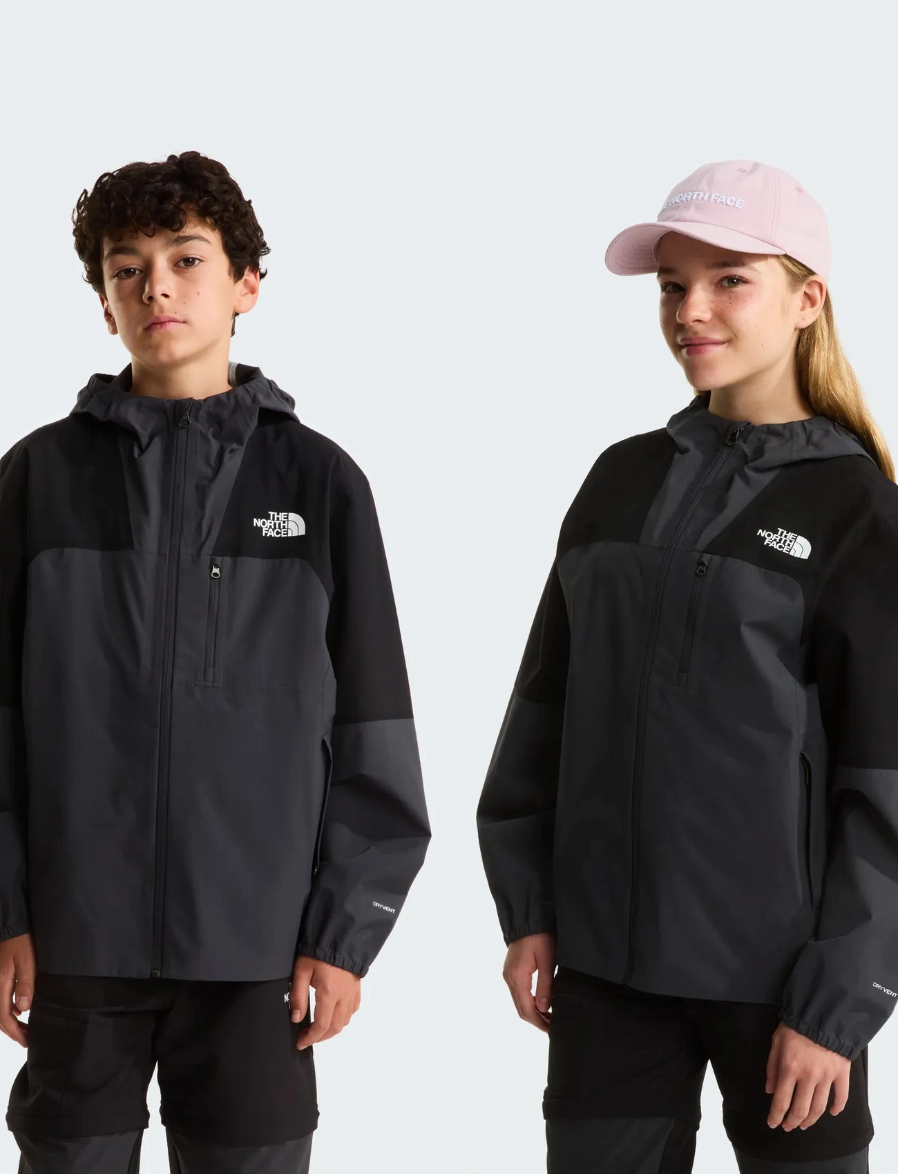 The North Face Teen Hike Packable Shell, S, Grey, Skaltøj > Skaltøjsjakke, Børn