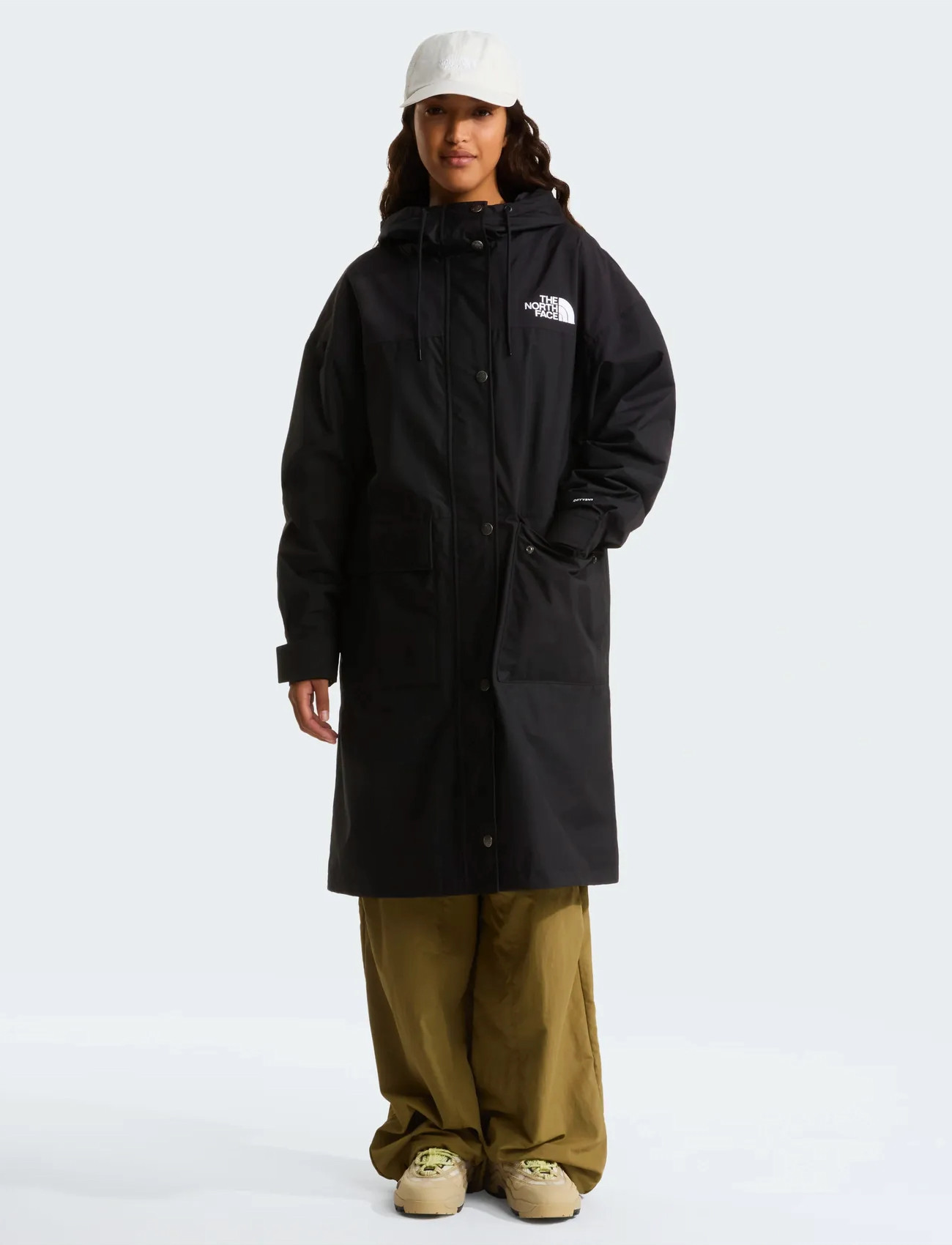The North Face W Reign On Parka, S, Black, Sport Rainwear > Sport Raincoats, Dame