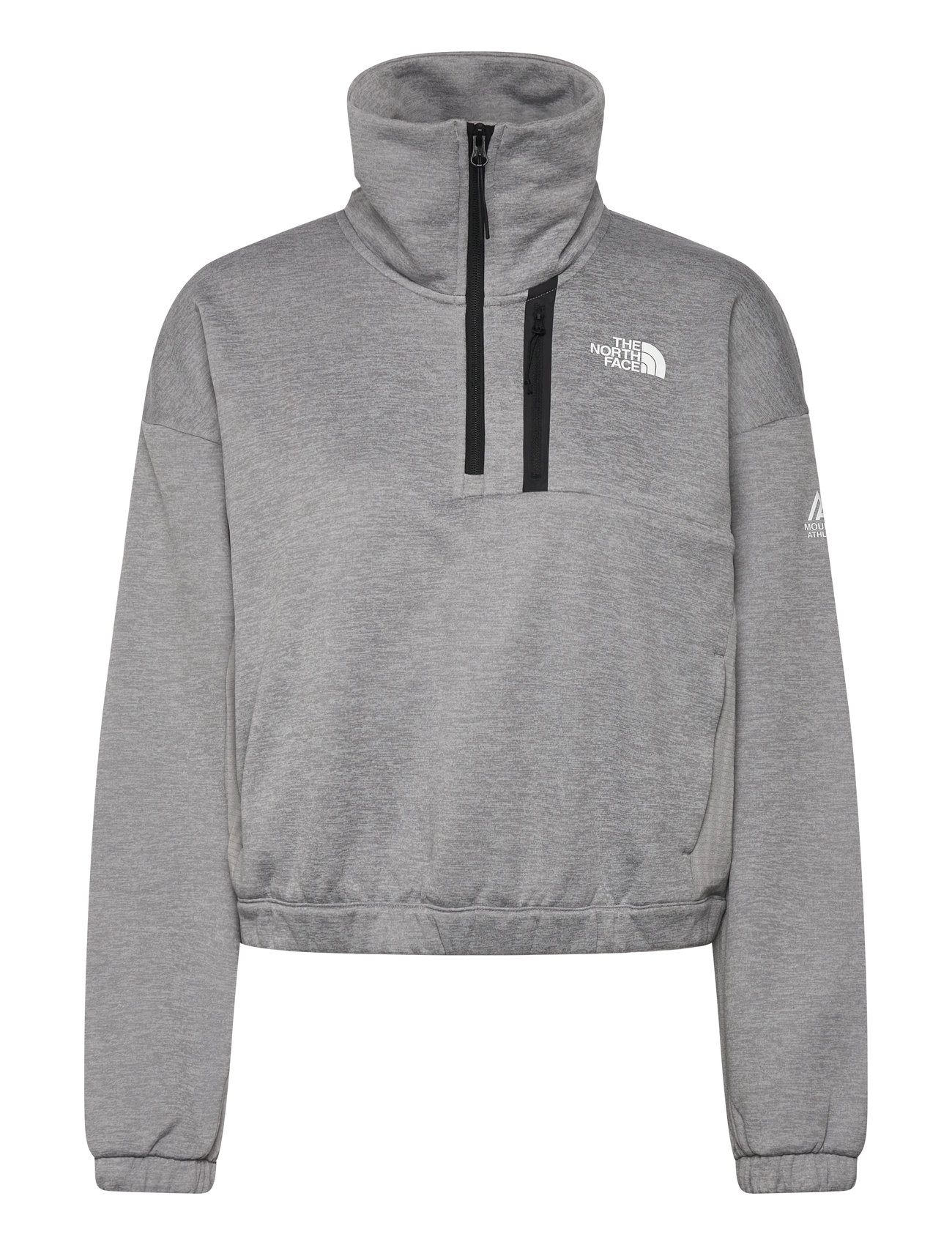 THE NORTH FACE W Ma Fleece Interest 1/4 Zip Grau - M - Damen