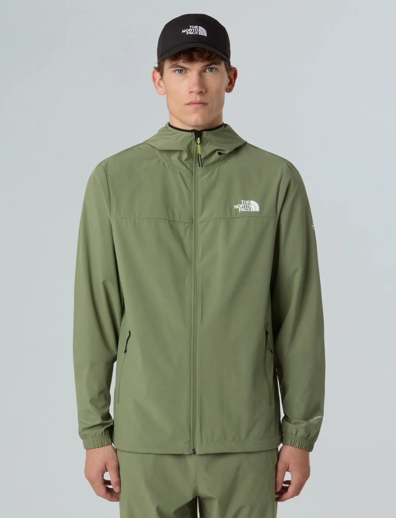 The North Face M Mountain Athletics Hooded Wind Jacket, XL, Green, Sport Jackets > Sport Outdoor Jackets, Herre