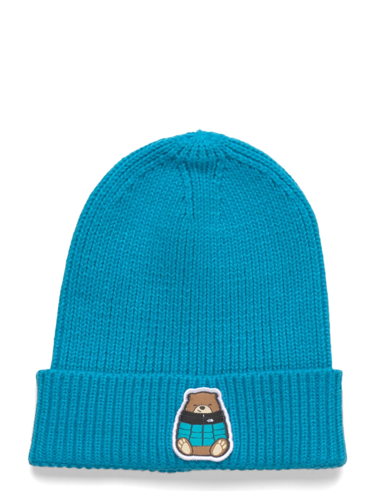THE NORTH FACE Kinder Tnf Logo Box Cuffed Pudelmütze Blau - One Size - Kinder