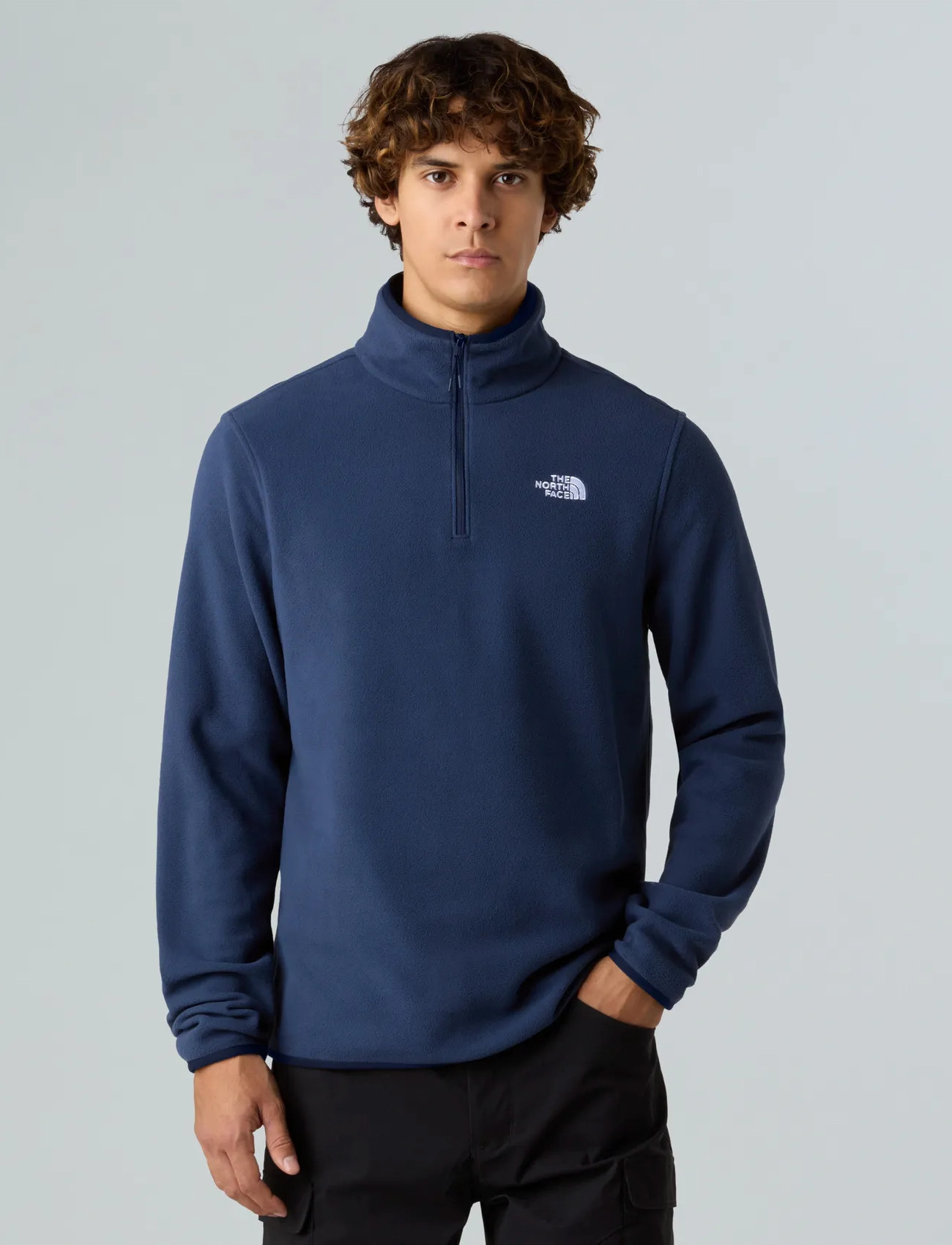 The North Face M Glacier Fleece 1/4 Zip Jacket, S, Navy, Sport Fleeces & Midlayers > Sport Fleeces, Herre