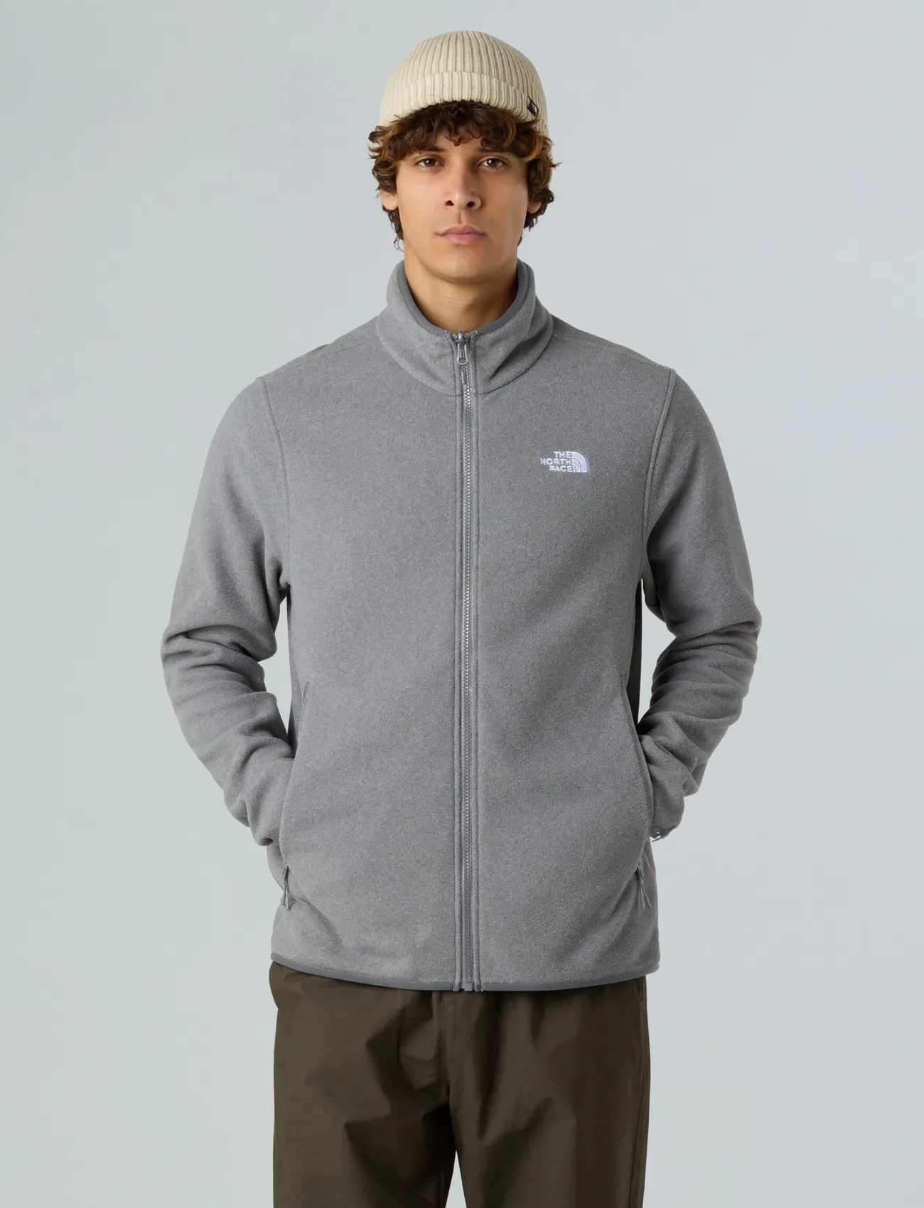 The North Face M Glacier Fleece Jacket, S, Grey, Sport Fleeces & Midlayers > Sport Fleeces, Herre