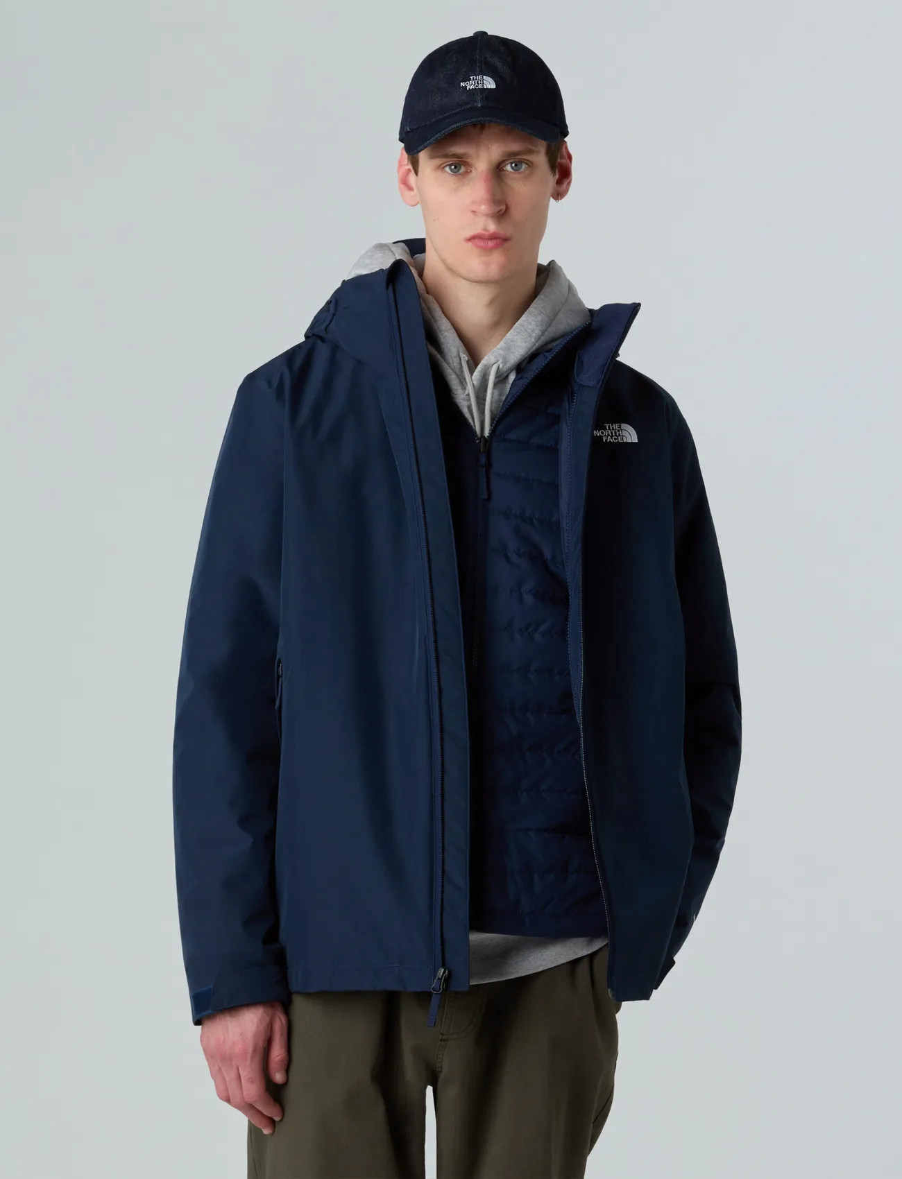 The North Face M Carto Mono Triclimate Hooded Jacket, M, Navy, Sport Jackets > Sport Outdoor Jackets, Herre
