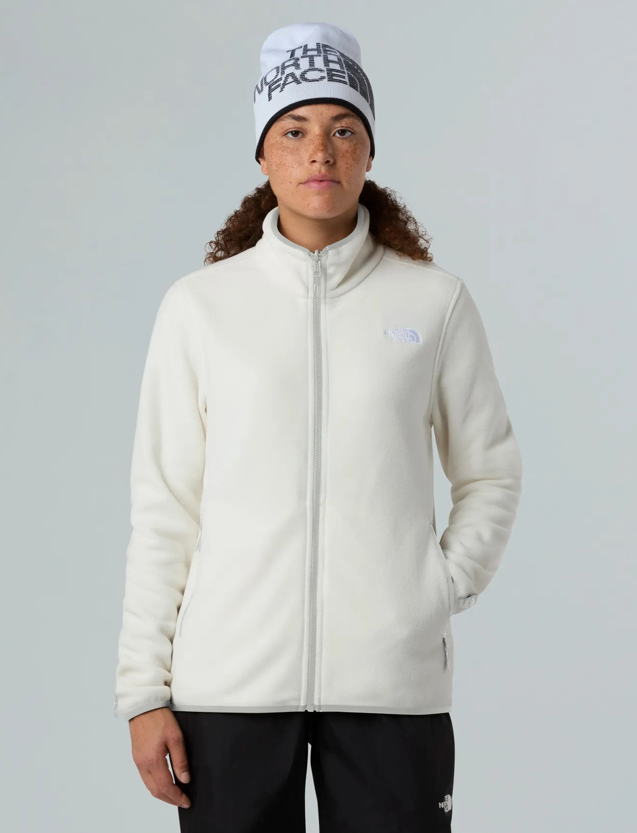 The North Face W Glacier Fleece Jacket, XL, Cream, Sport Clothing > Sport Fleeces & Midlayers, Dame