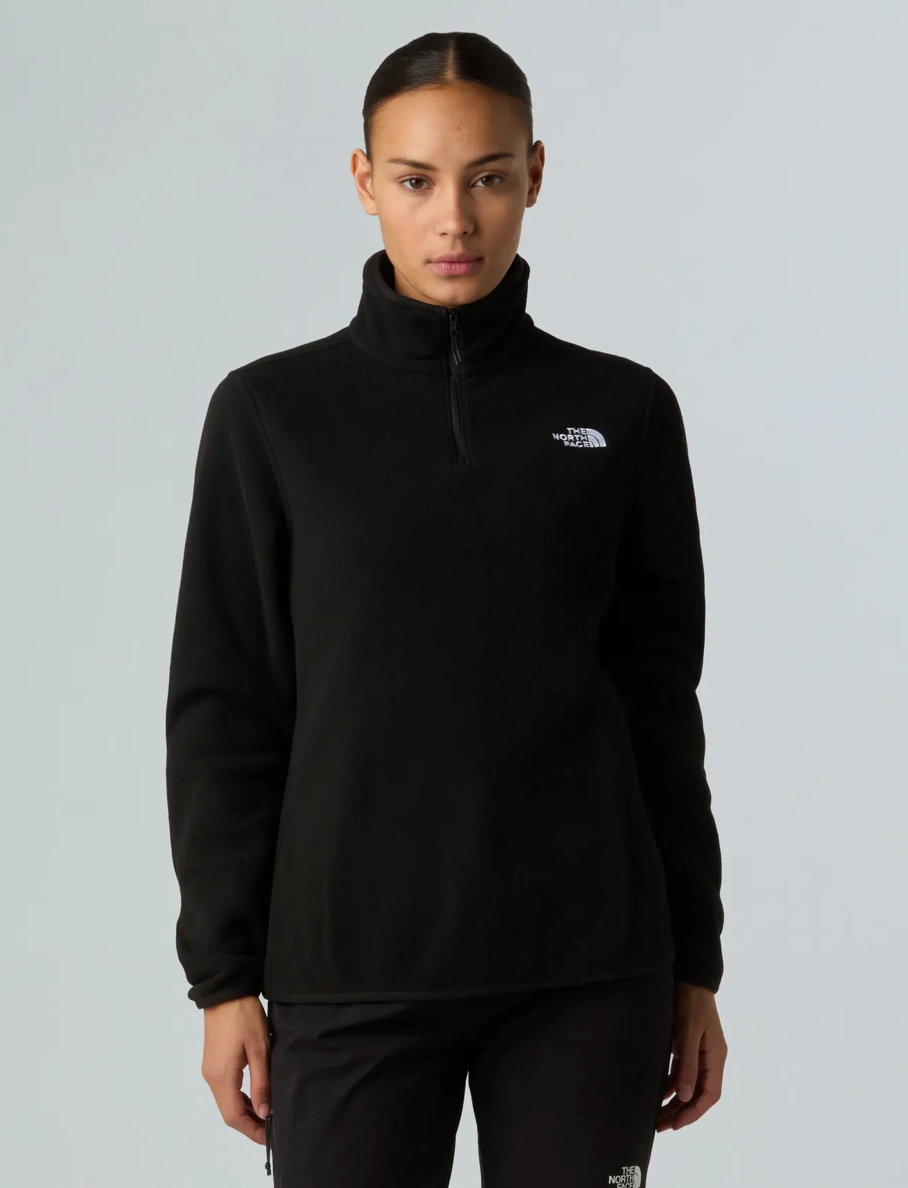 The North Face W Glacier Fleece 1/4 Zip Jacket, S, Black, Sport Clothing > Sport Fleeces & Midlayers, Dame