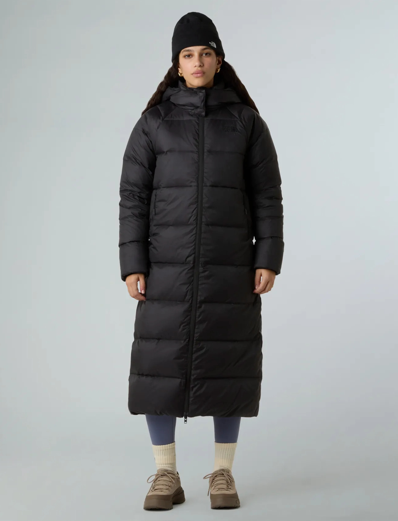 The North Face W Hydrenalite City Long Down Hooded Park, XL, Black, Sport Jackets > Sport Parkas, Dame