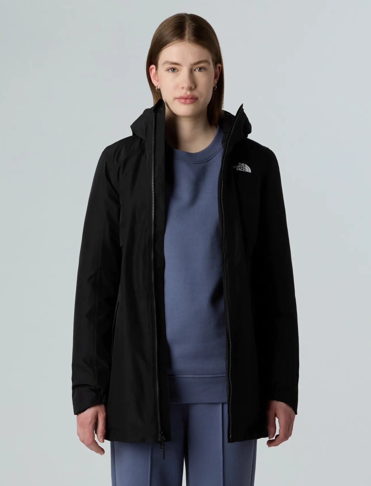 The North Face W Hikesteller Insulated Parka, L, Black, Sport Jackets > Sport Parkas, Dame