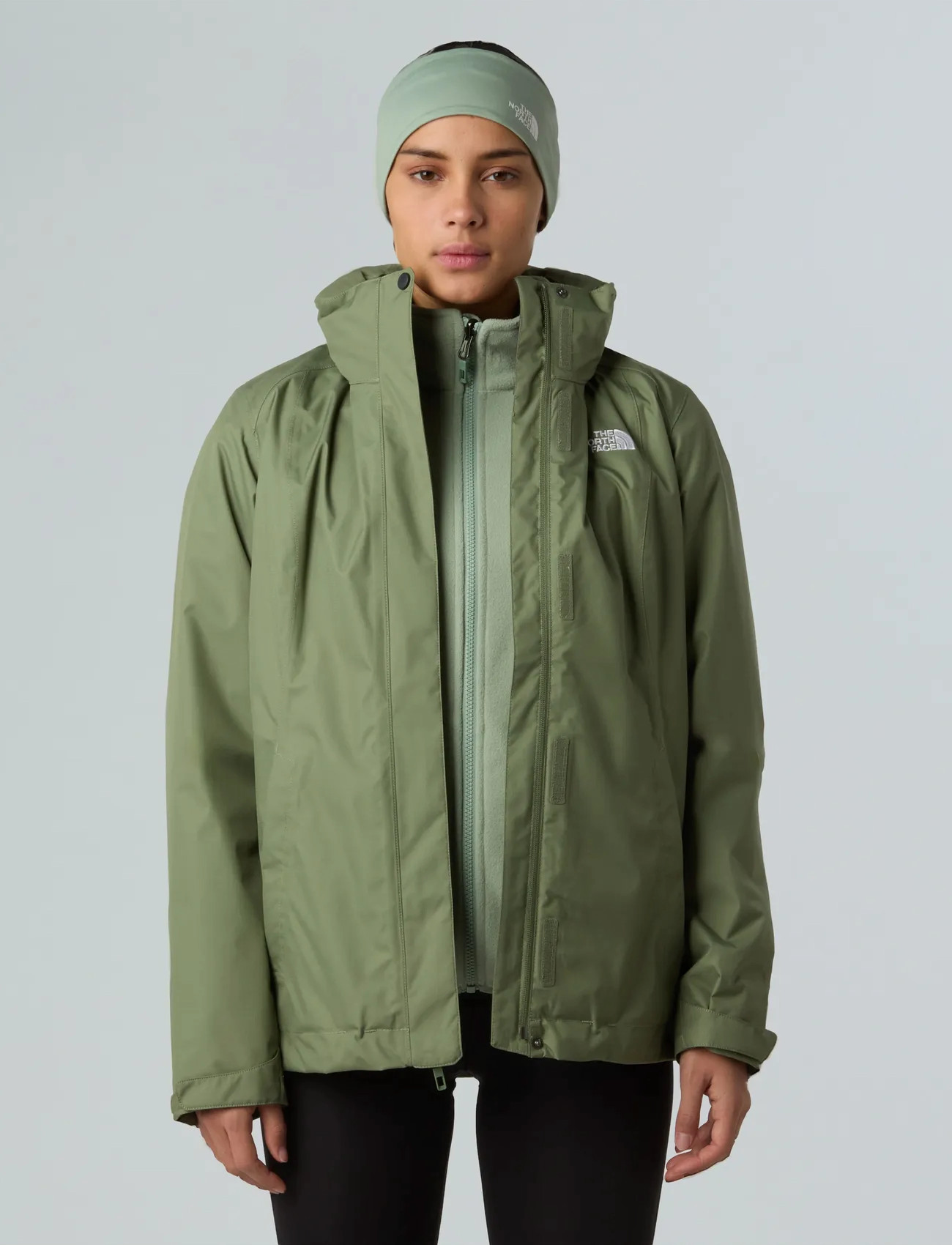 The North Face W Evolve Ii Triclimate Jacket - Eu, XS, Green, Sport Jackets > Sport Outdoor Jackets, Dame