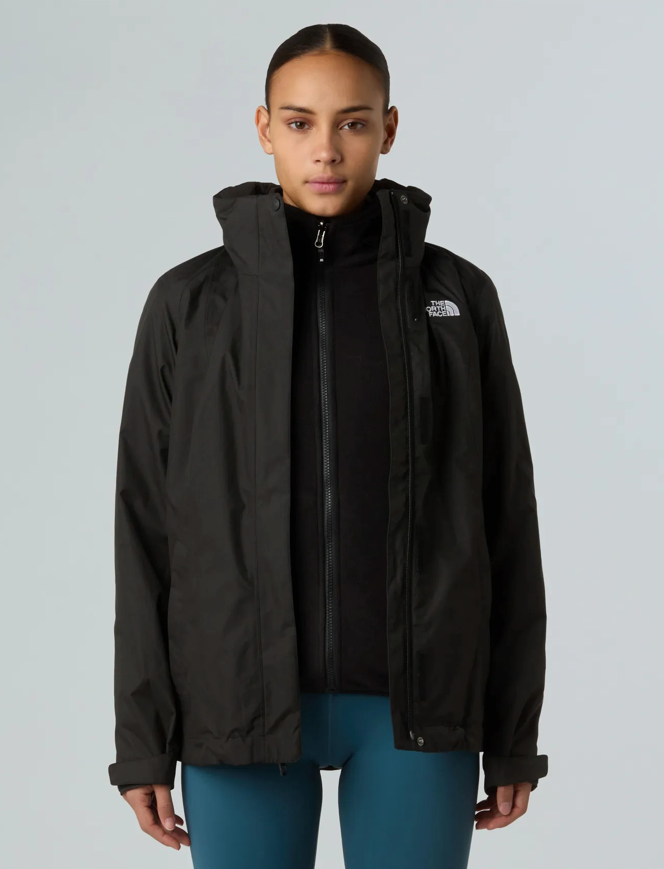 The North Face W Evolve Ii Triclimate Jacket - Eu, L, Black, Sport Jackets > Sport Outdoor Jackets, Dame