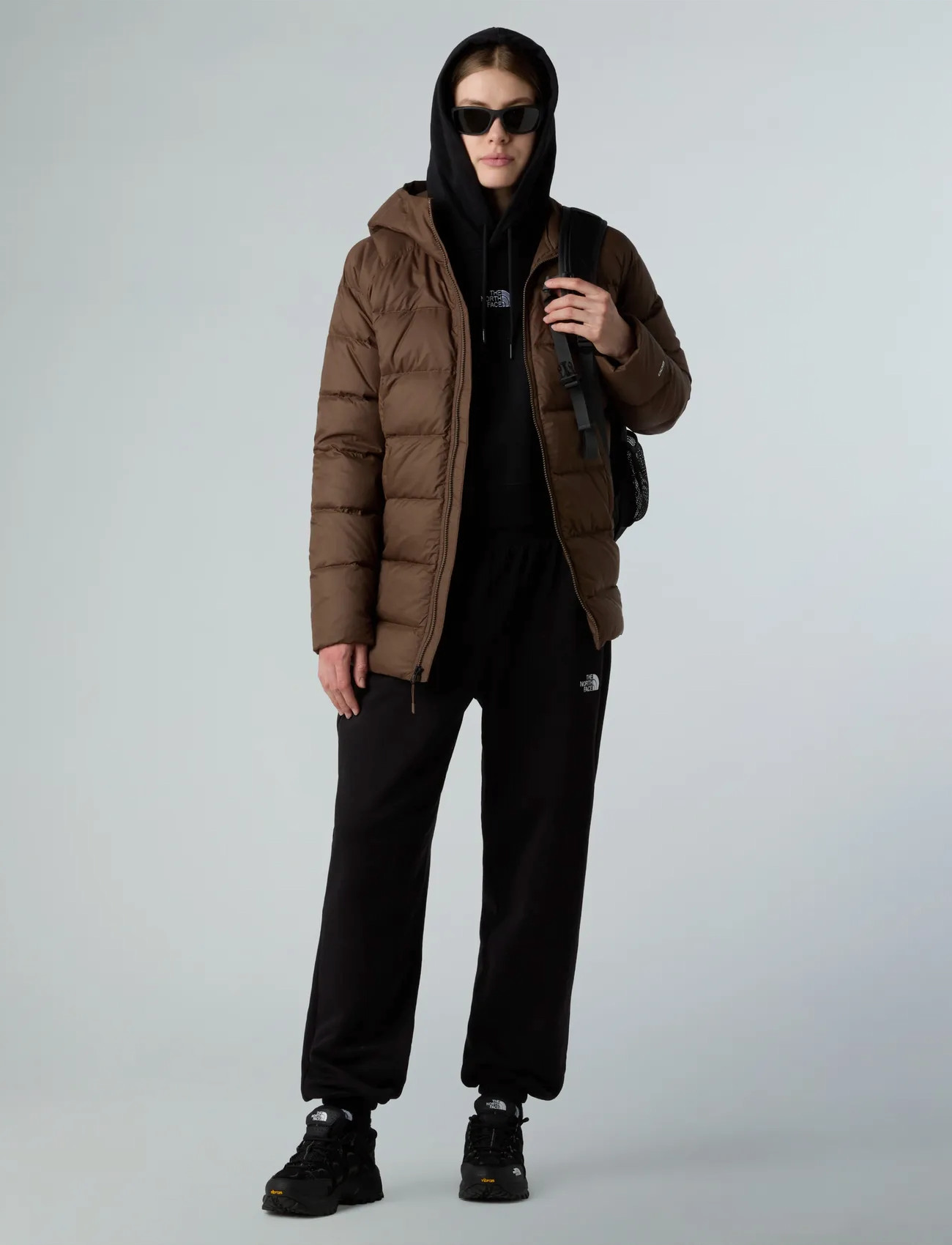 The North Face W Hyalite Down Parka, S, Brown, Sport Jackets > Sport Parkas, Dame