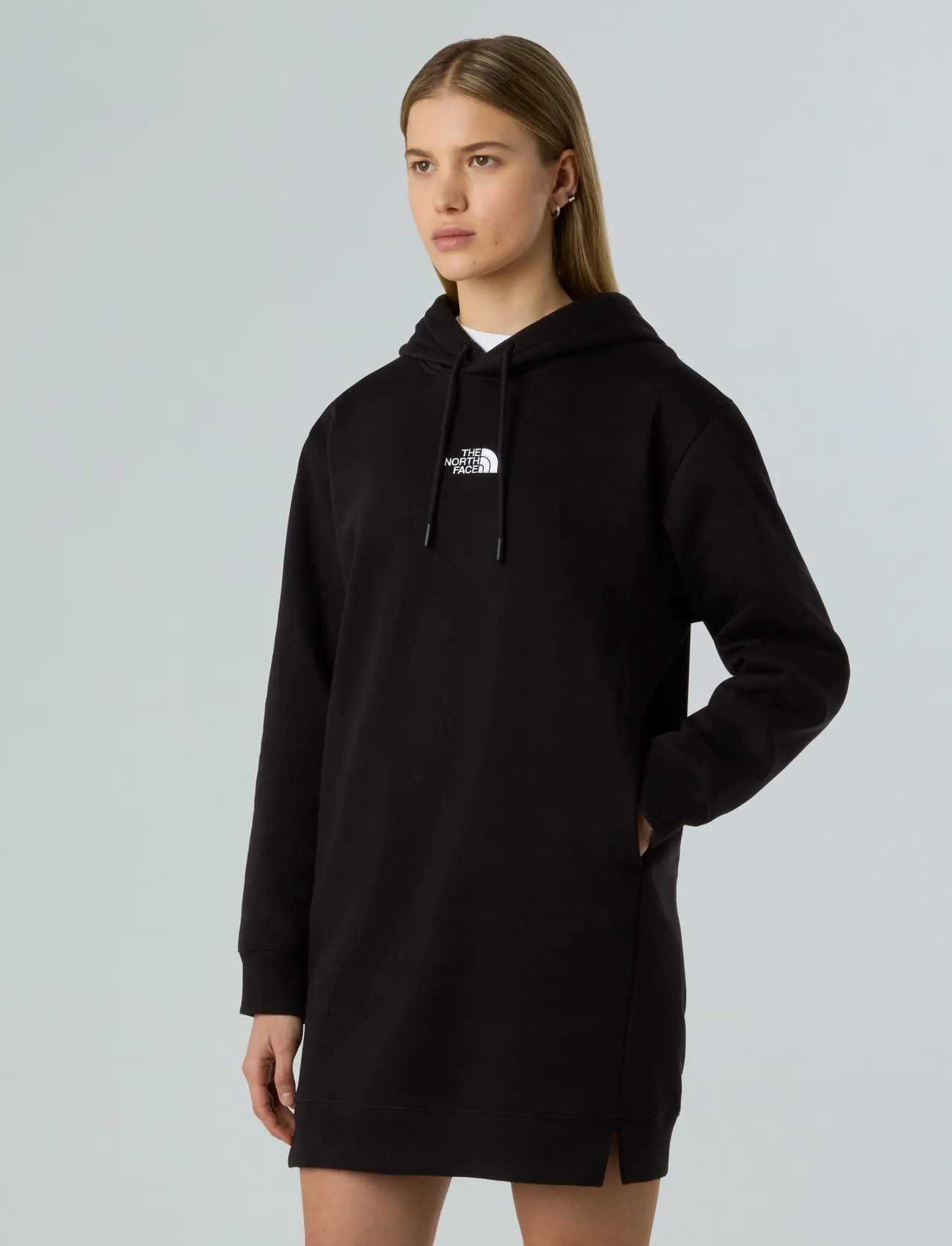 The North Face W Essential Relaxed Hooded Dress, M, Black, Sport Kjoler Og Nederdele > Sport Dresses, Dame