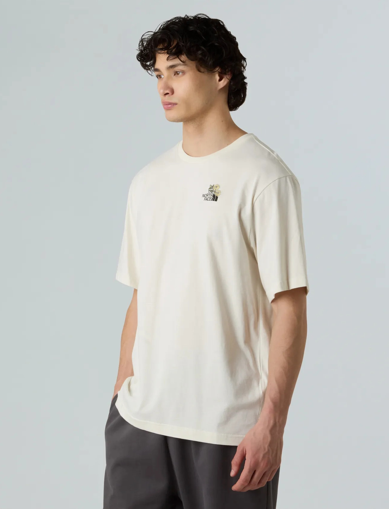 The North Face U Flower Dome Relaxed S/S Tee-Graphic, M, Cream, Sport Overdele > Sport T-shirts, Herre