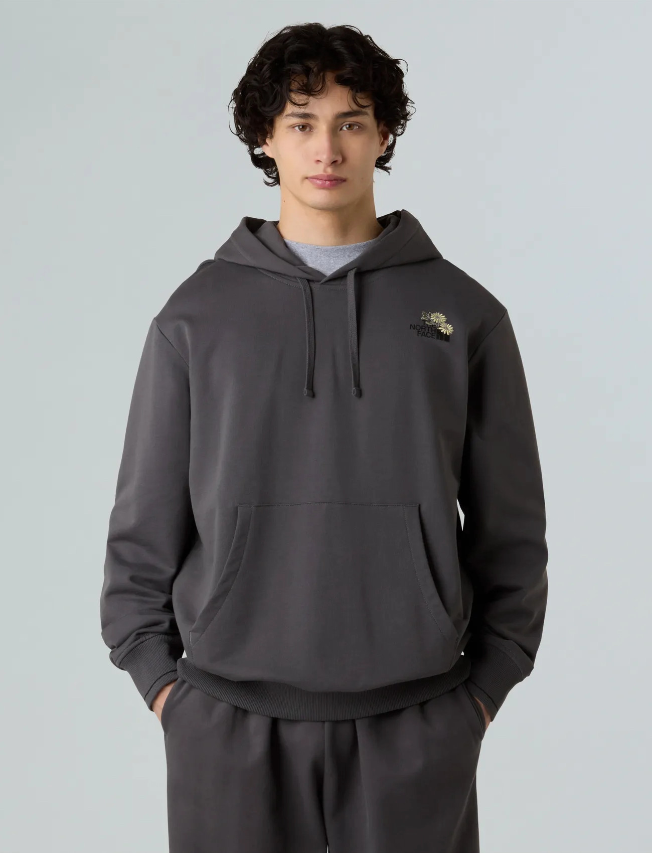 The North Face U Flower Dome Relaxed Hd Sweatshirt-Gph, M, Grey, Sport Sweatshirts & Hoodies > Sport Hoodies, Dame