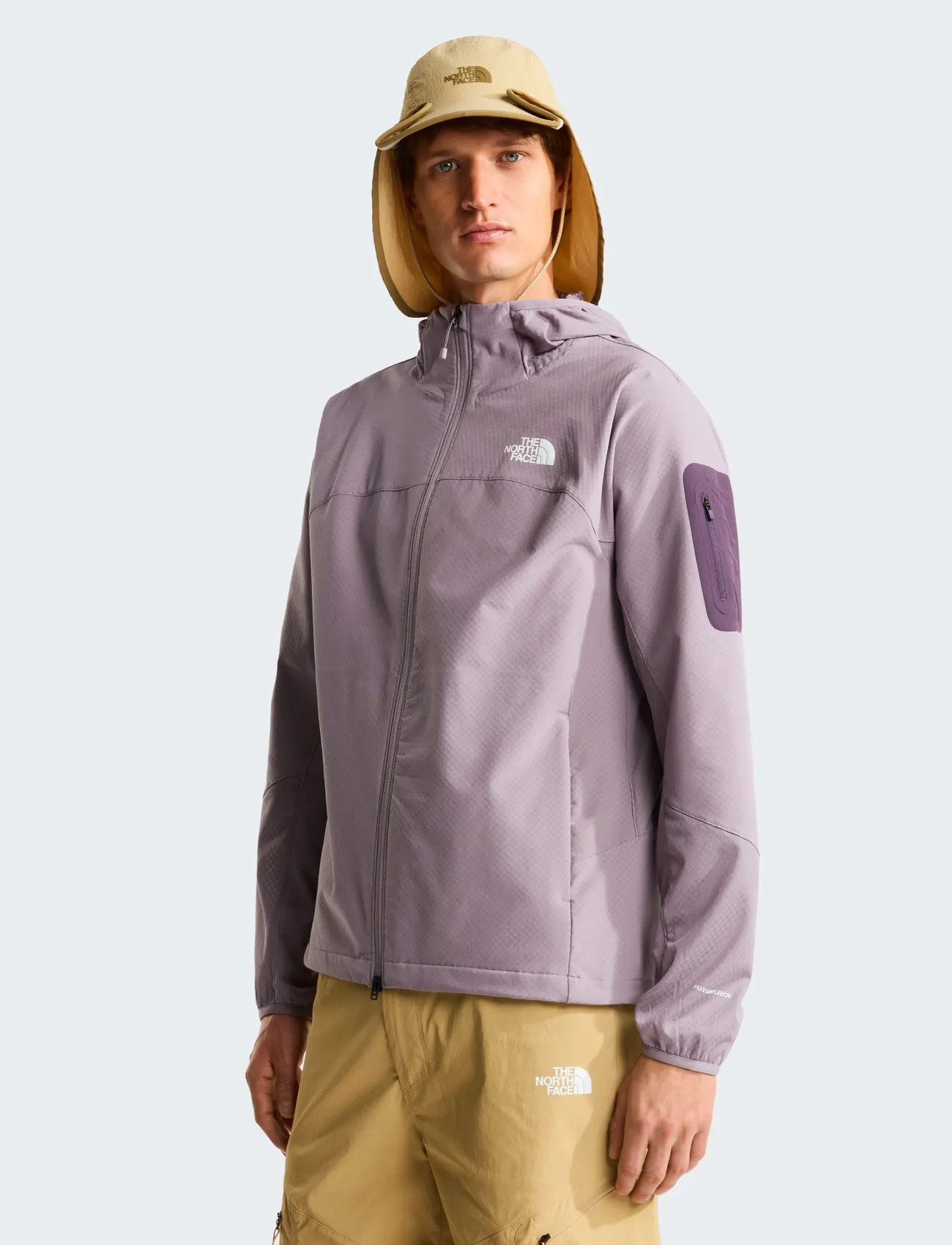 The North Face M Tek Approach Futurefleece Hooded Jacke, XL, Purple, Sport Jackets > Sport Outdoor Jackets, Herre