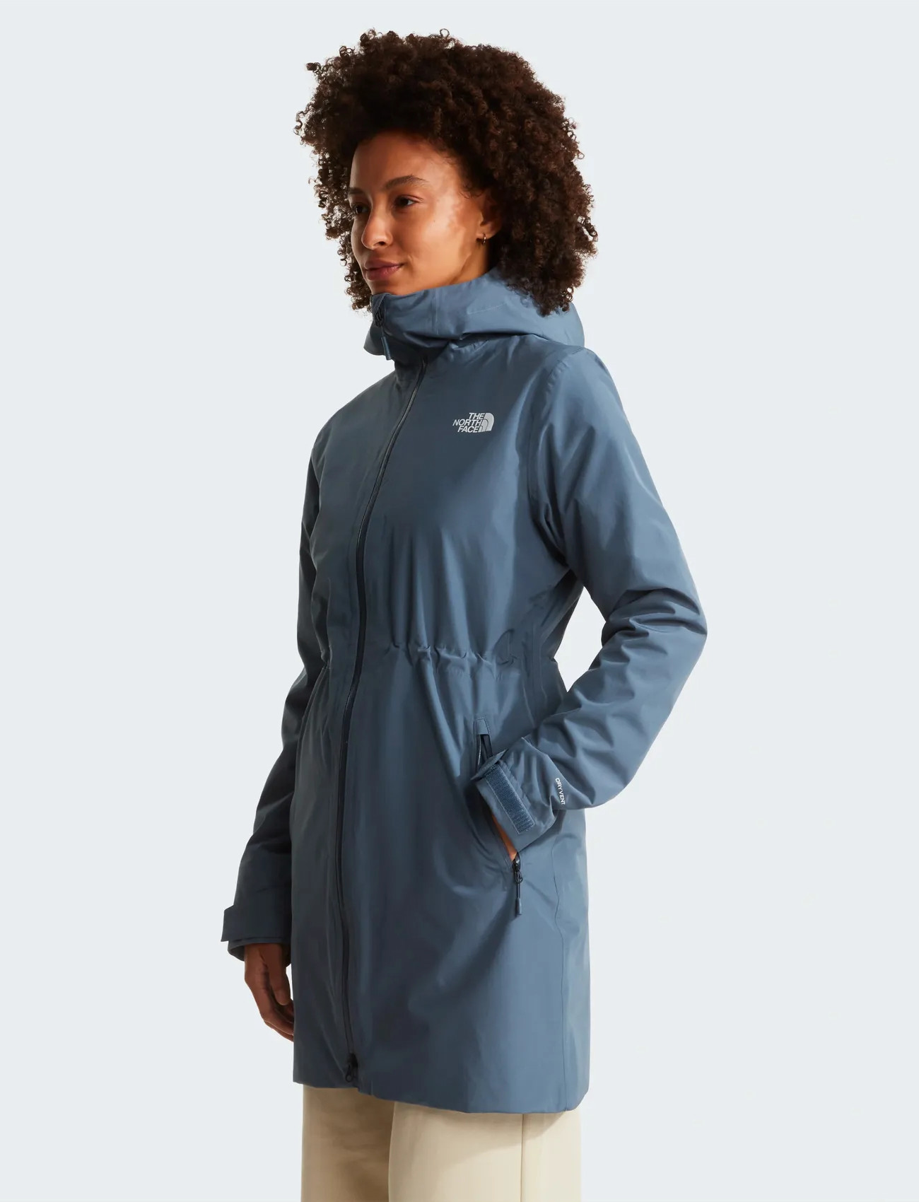The North Face W Dryvent Hikesteller Parka, XS, Grey, Sport Rainwear > Sport Raincoats, Dame