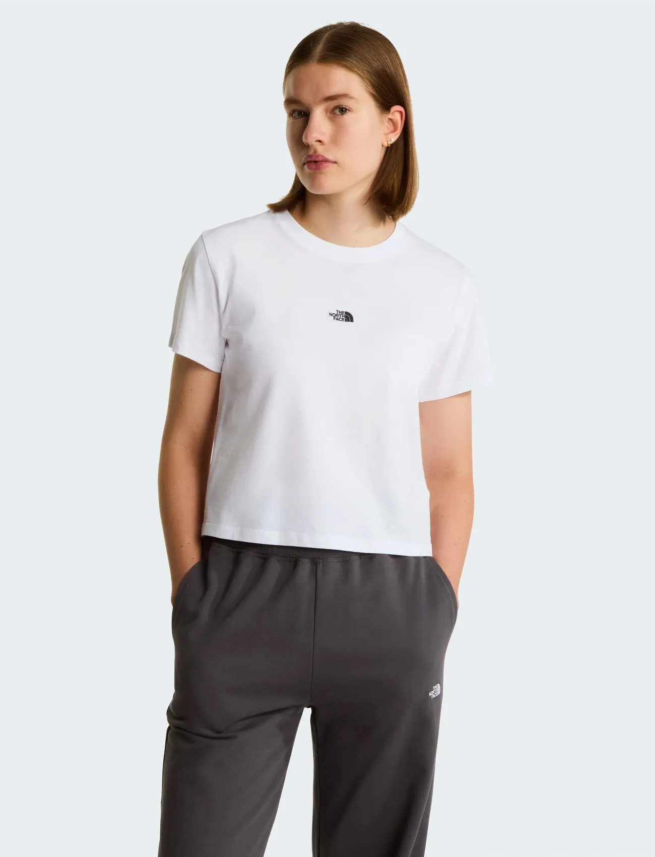 The North Face W Essential Regular Short Sleeve Cutie T, M, White, Sports Overdele & T-shirts > Sport T-shirts, Dame