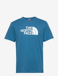 M S/S EASY TEE - oberteile & t-shirts - banff blue-tnf white