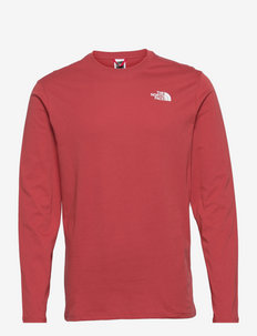 M L/S RED BOX TEE - palaidinukės ir marškinėliai - tandori spice red