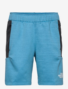 M MA FLEECE SHT - outdoor shorts - banff blue dark heather-tnf black