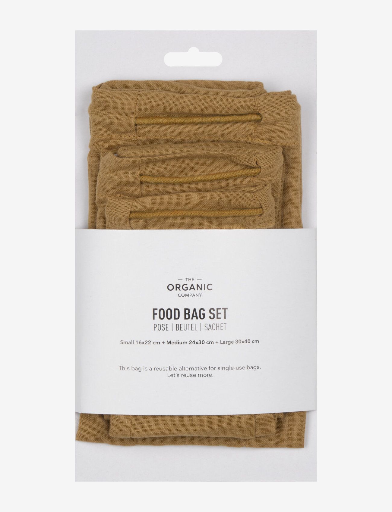The Organic Company - Food bag Set - zubehör für snacks und lebensmittel - 215 khaki - 1