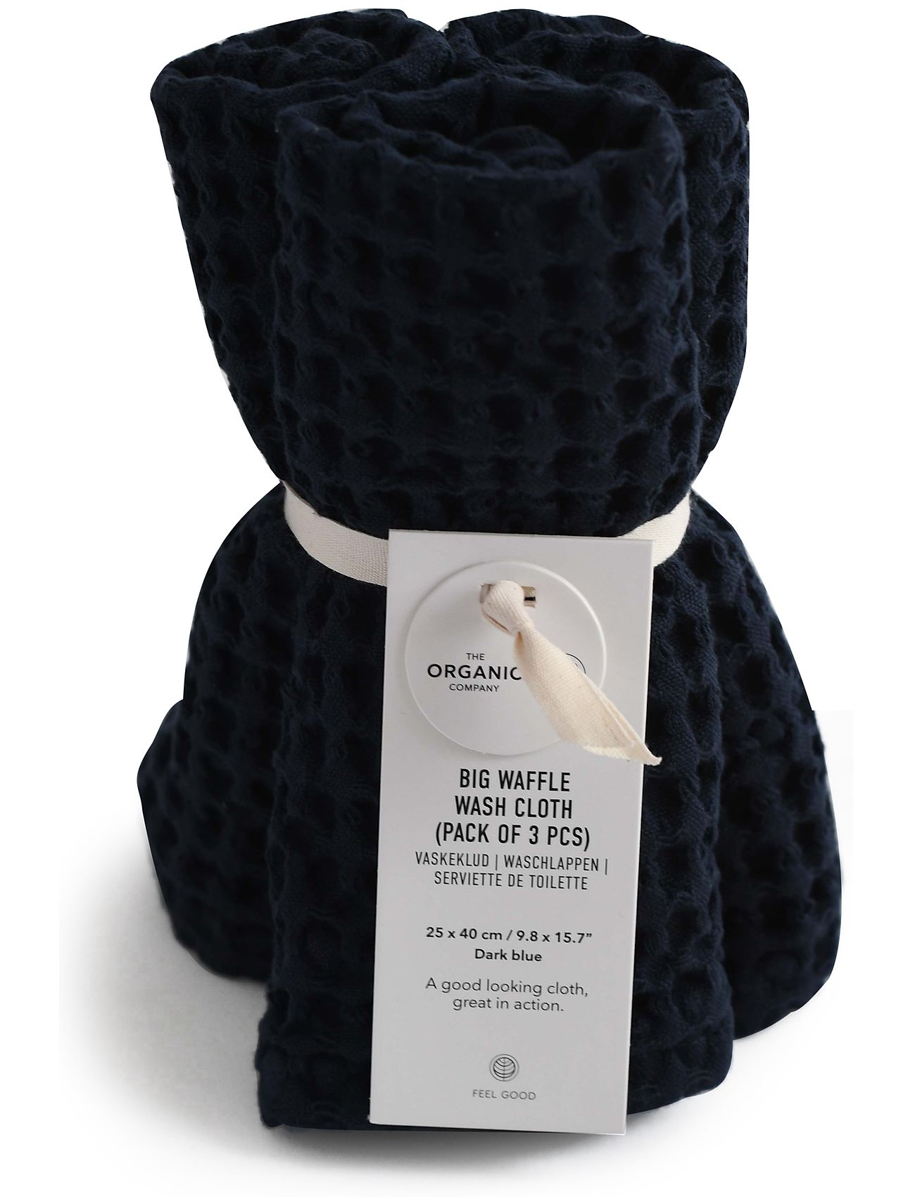 Big Waffle Wash Cloth Navy The Organic Company