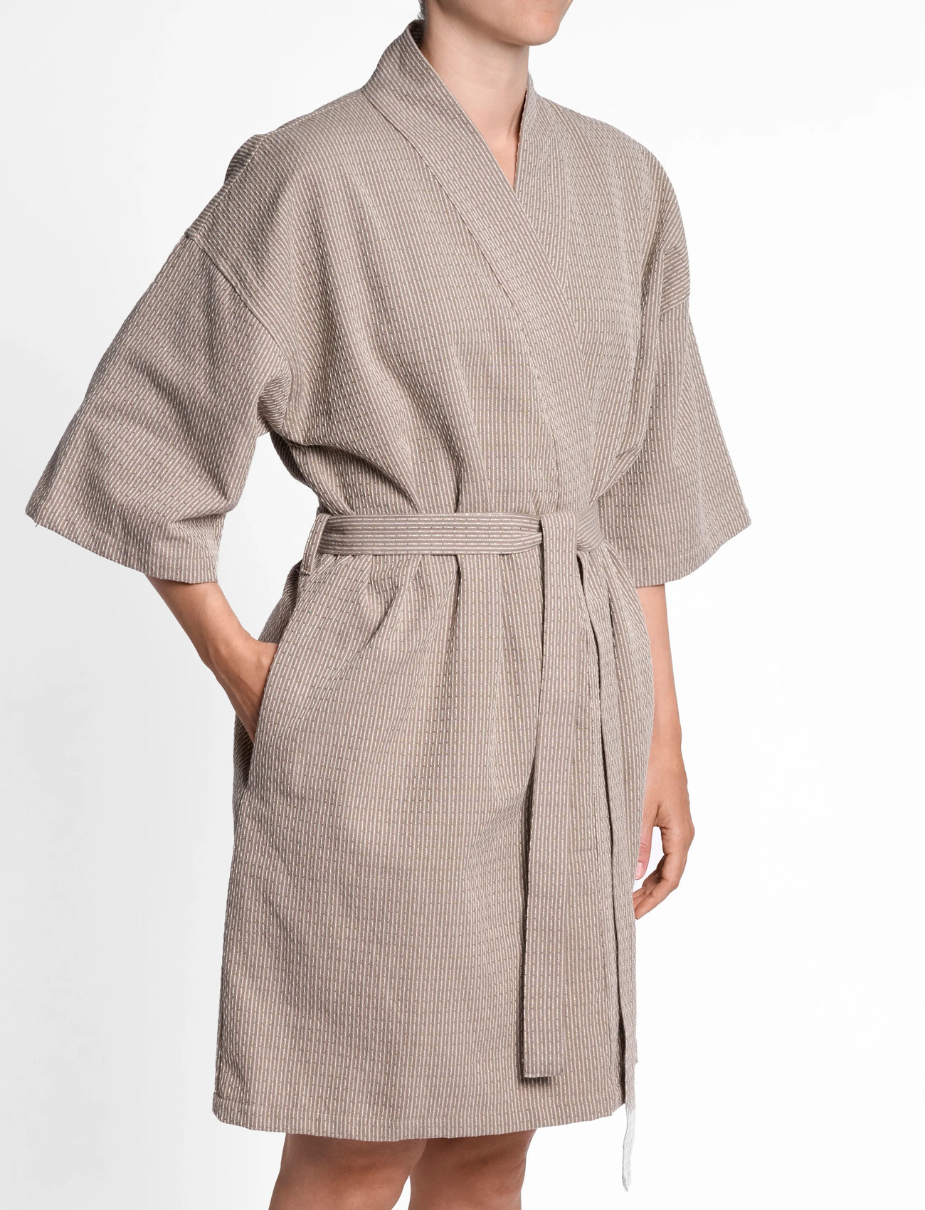 The Organic Company Wellness Bathrobe, S/M, Beige, Tekstiler Til Badeværelset > Badekåber, Unisex