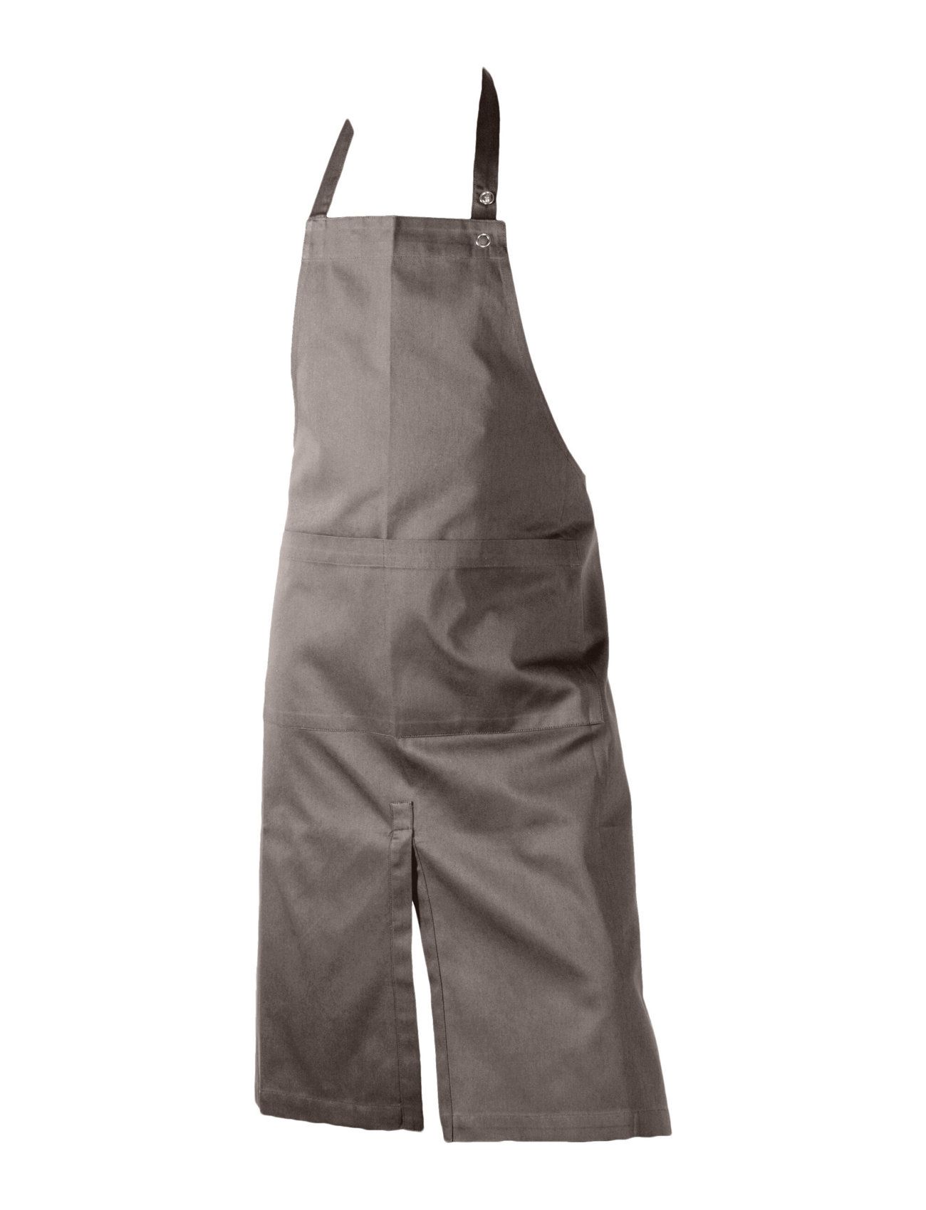Apron With Pocket Home Textiles Kitchen Textiles Aprons Grey The Organic Company