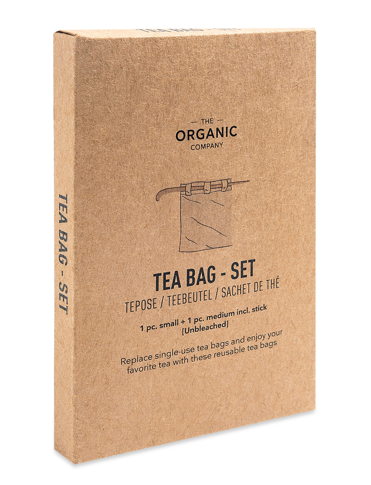 Tea Bag Set Home Kitchen Tea & Coffee Accessories Tea Filters & Strainers Cream The Organic Company